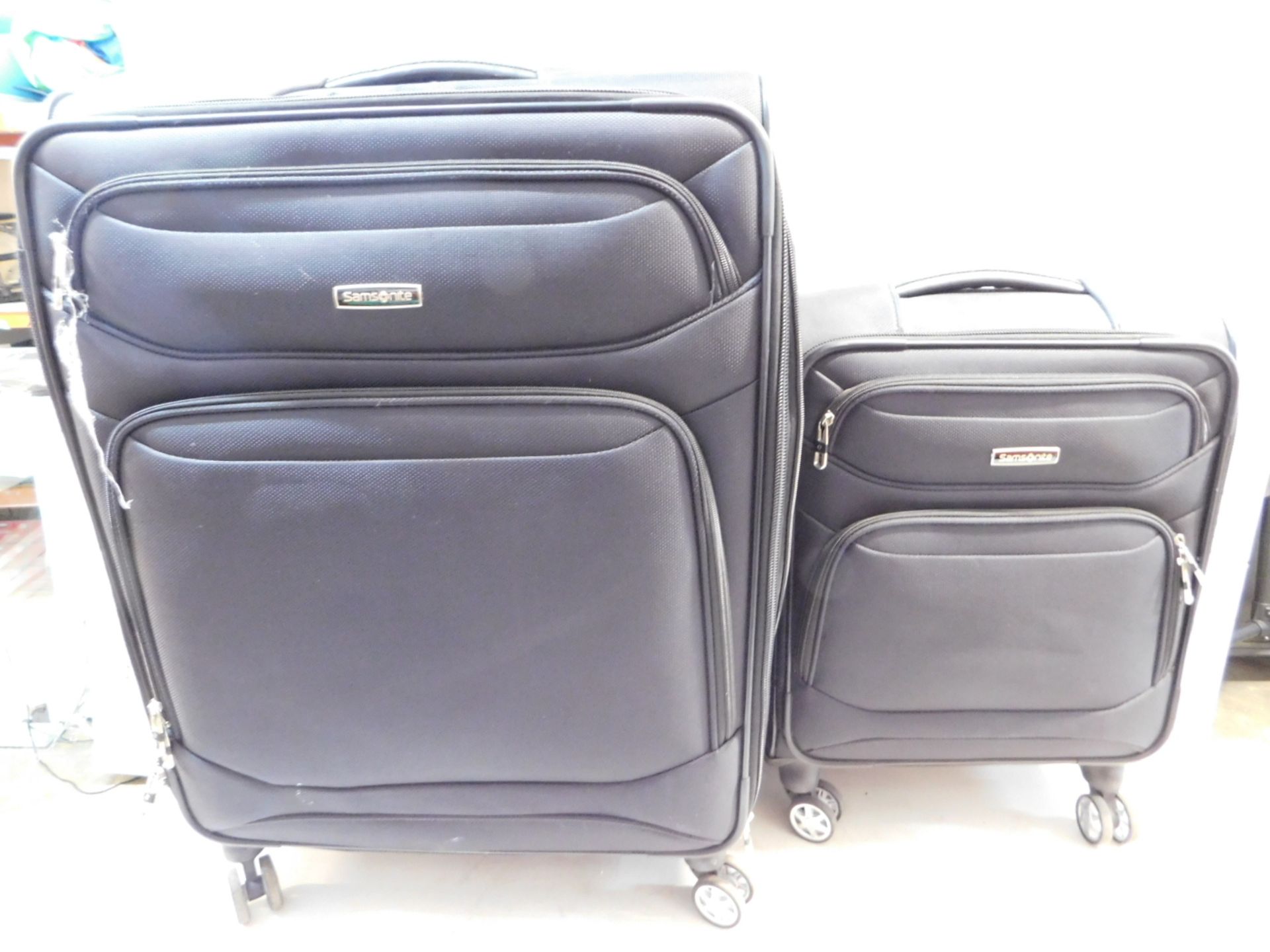 1 SAMSONITE EXPLORE ECO 2-PIECE SOFTSIDE SPINNER LUGGAGE SET RRP Â£229.99