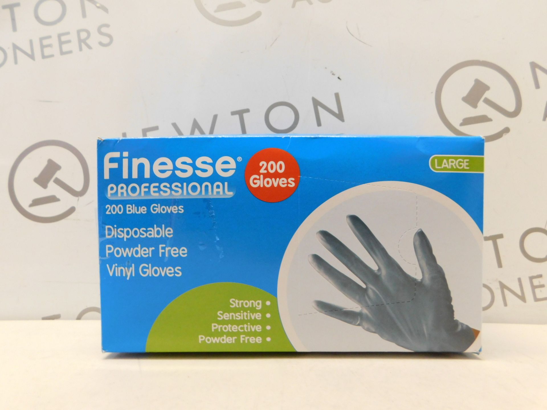 1 BOXED FINESSE PROFESSIONAL 200 BLUE VINYL GLOVES SIZE M RRP Â£24.99