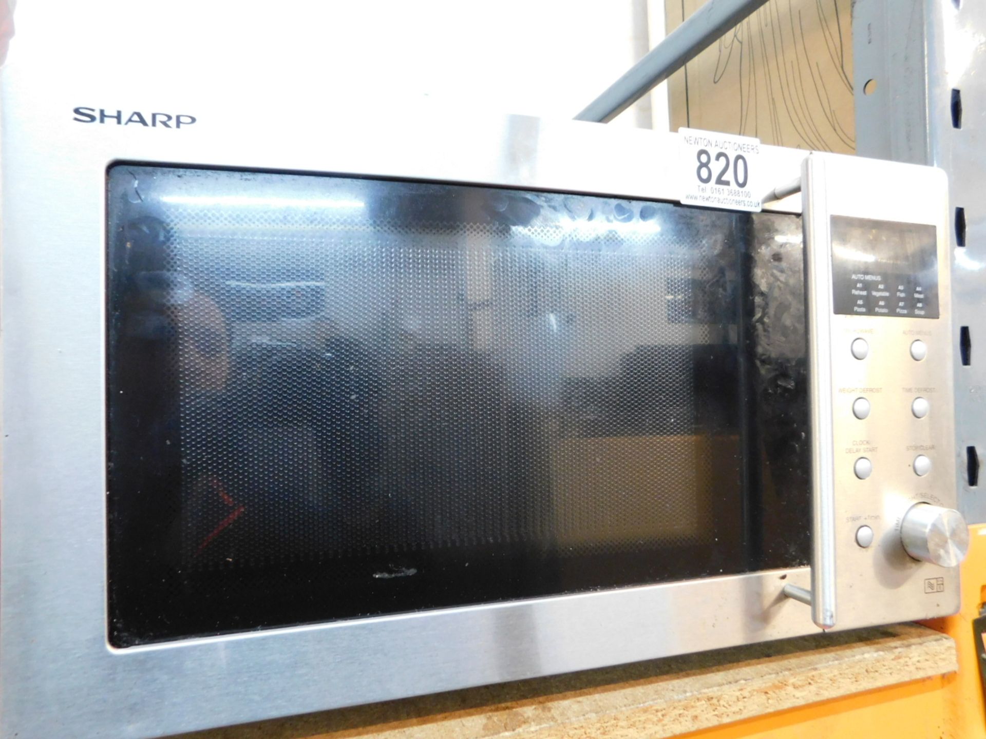 1 SHARP SOLO 23 LITRE 800W STAINLESS STEEL MICROWAVE OVEN RRP Â£179.99