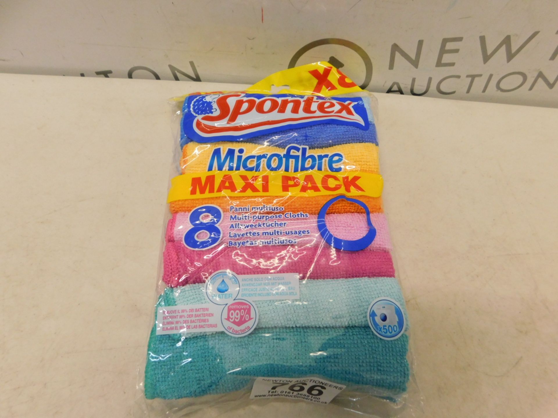 1 BRAND NEW PACK OF SPONTEX 8 MICROFIBRE MULTI-PURPOSE CLOTHS RRP Â£8.99