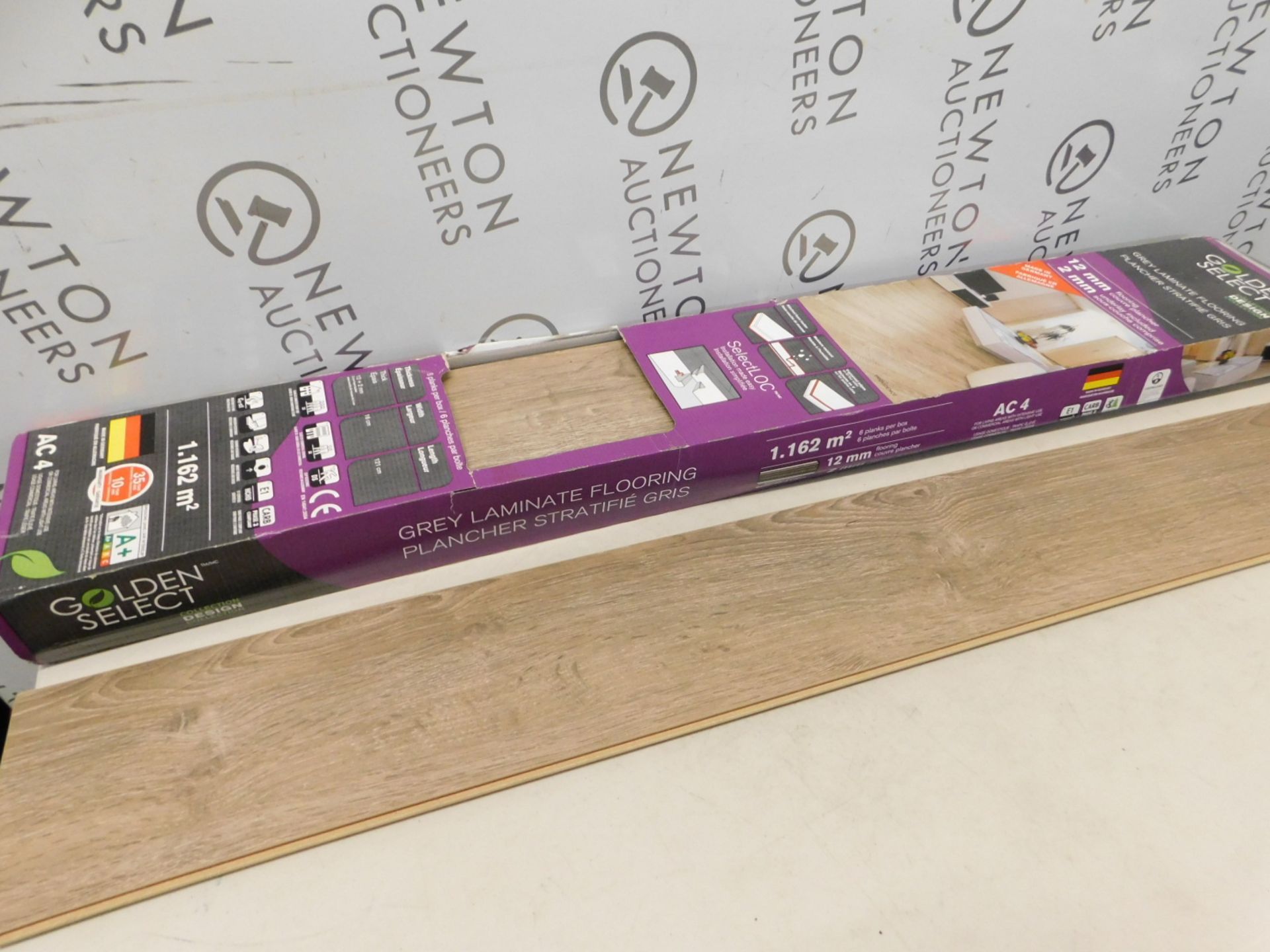 1 BOX WORTH OF GOLDEN SELECT LAMINATE FLOORING IN PROVIDENCE GREY (COVERS APPROXIMATELY 1.162m2