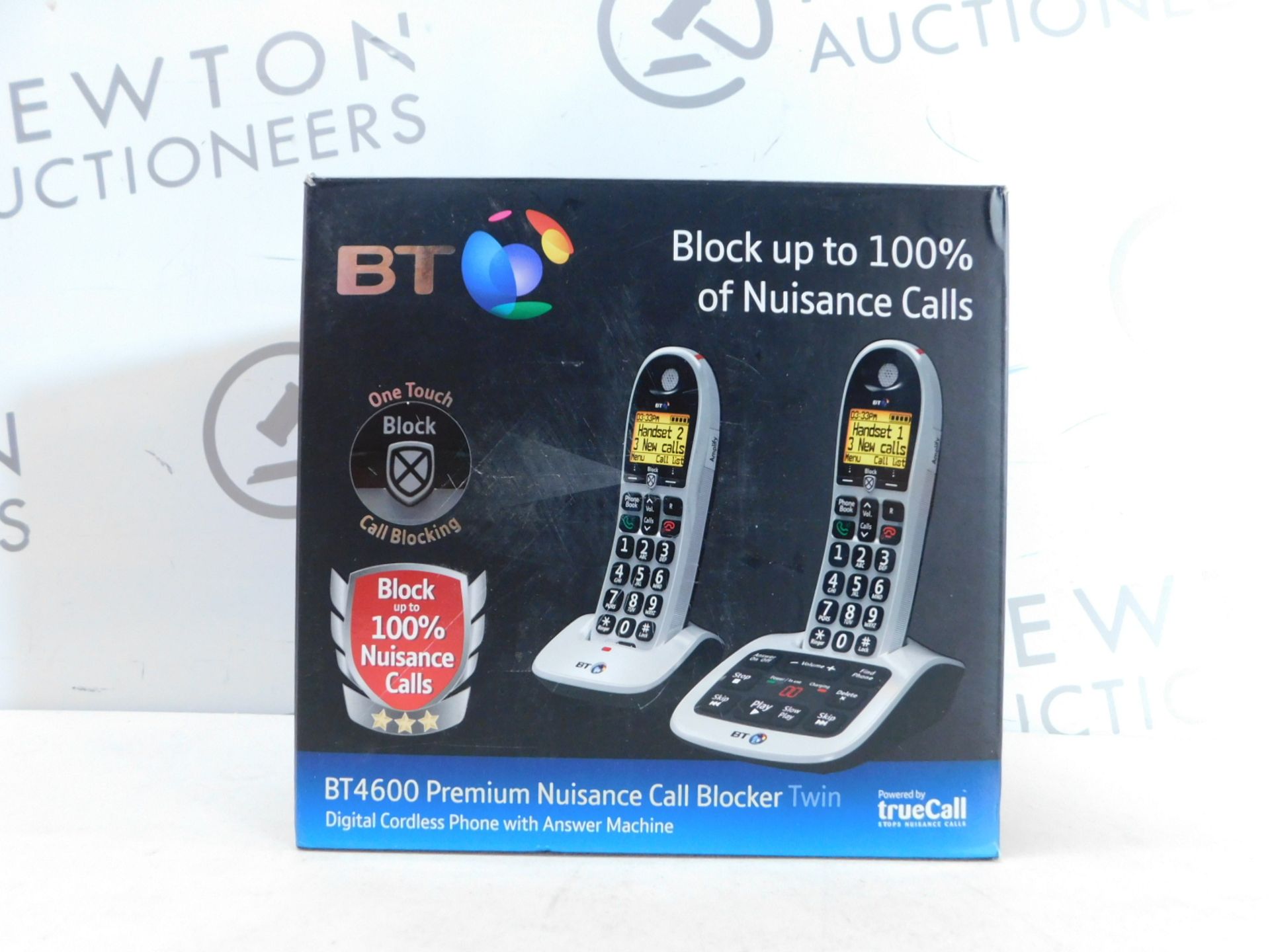 1 BOXED BT4600 PREMIUM NUISANCE CALL BLOCKER TWIN DIGITAL CORDLESS ANSWER PHONE RRP Â£89.99