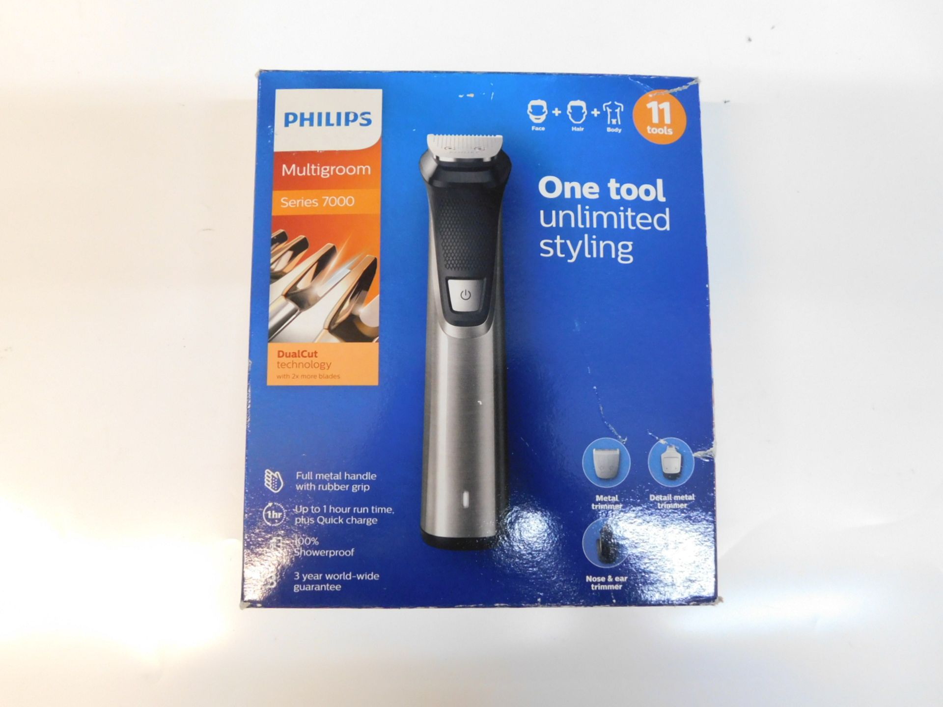 1 BOXED PHILIPS MULTIGROOM SERIES 7000 TRIMMER MODEL MG7715 RRP Â£74.99