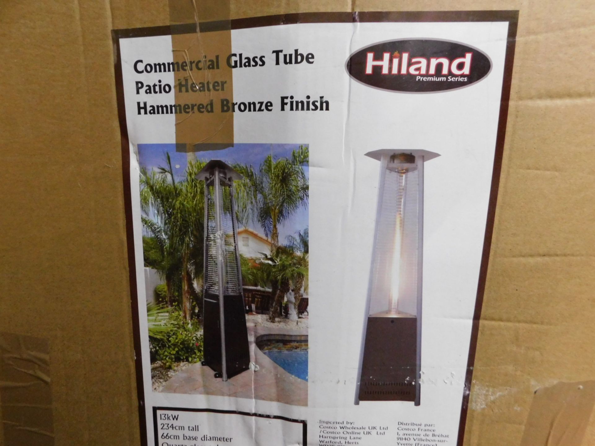 1 BOXED QUARTZ TUBE 2.2M/ 86.61" PATIO HEATER RRP Â£199