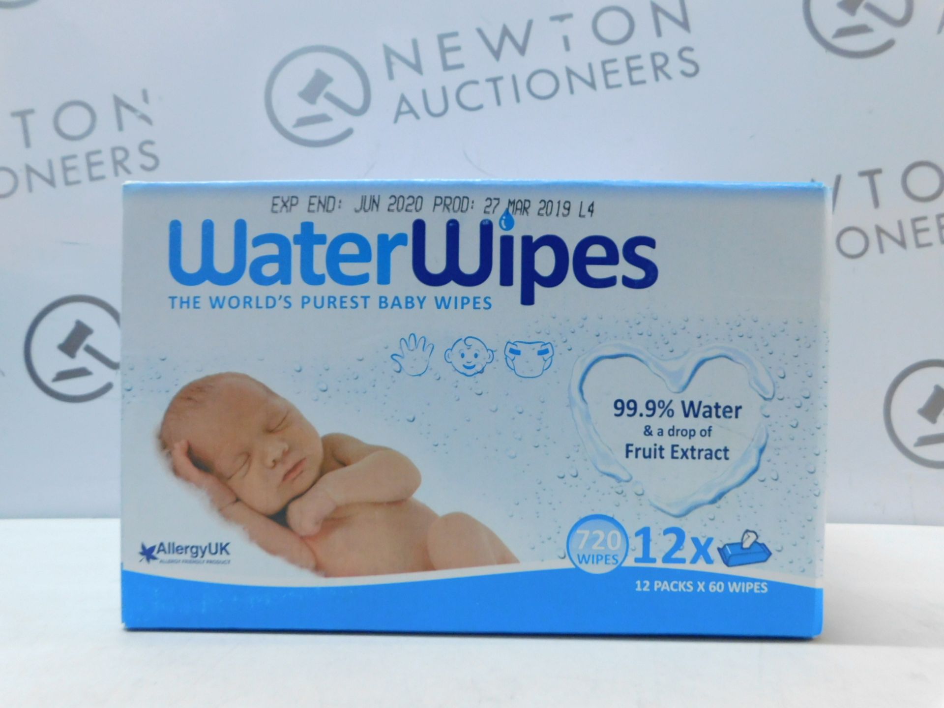 1 BOXED 10 PACK (APPROX) WATER WIPES BABY WIPES RRP Â£34.99