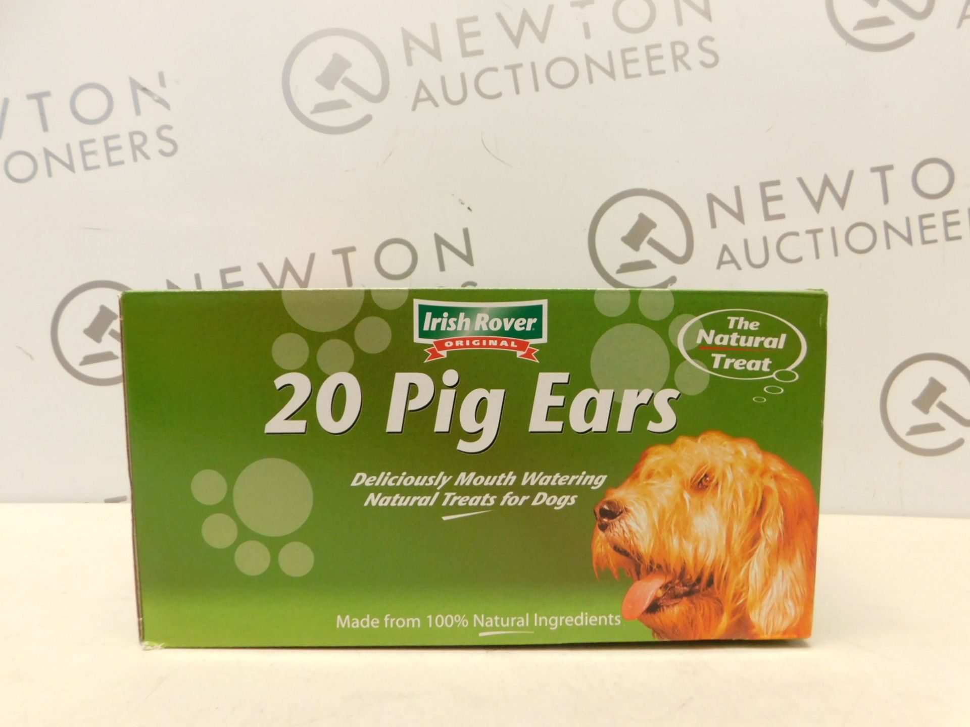 1 BOX OF APPROX 20 IRISH ROVER PIG EAR DOG TREATS RRP Â£29.99