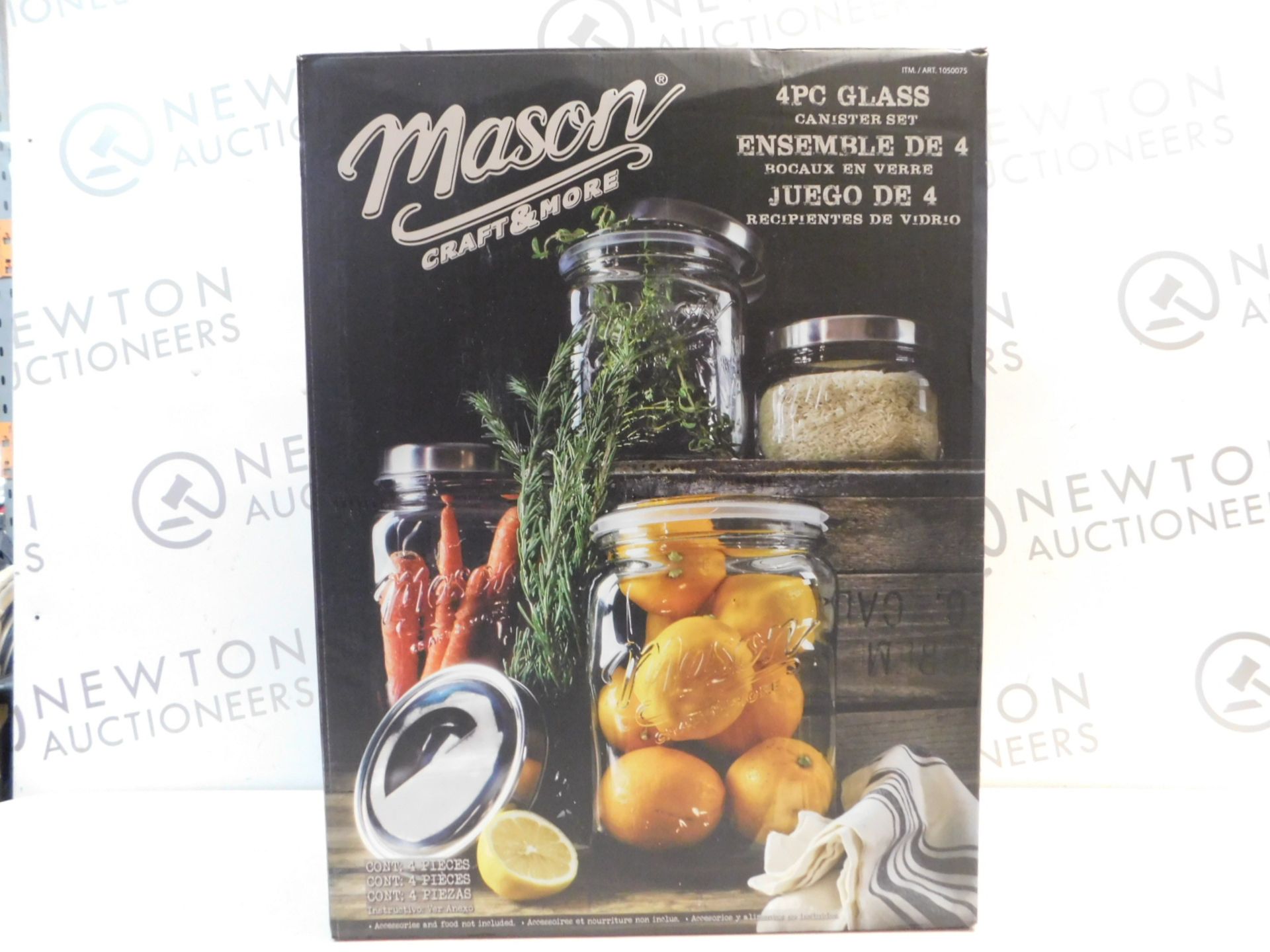 1 BOXED AMERICANA MASON CRAFT & MORE VINTAGE STYLE 4PC CANISTER SET RRP Â£49.99