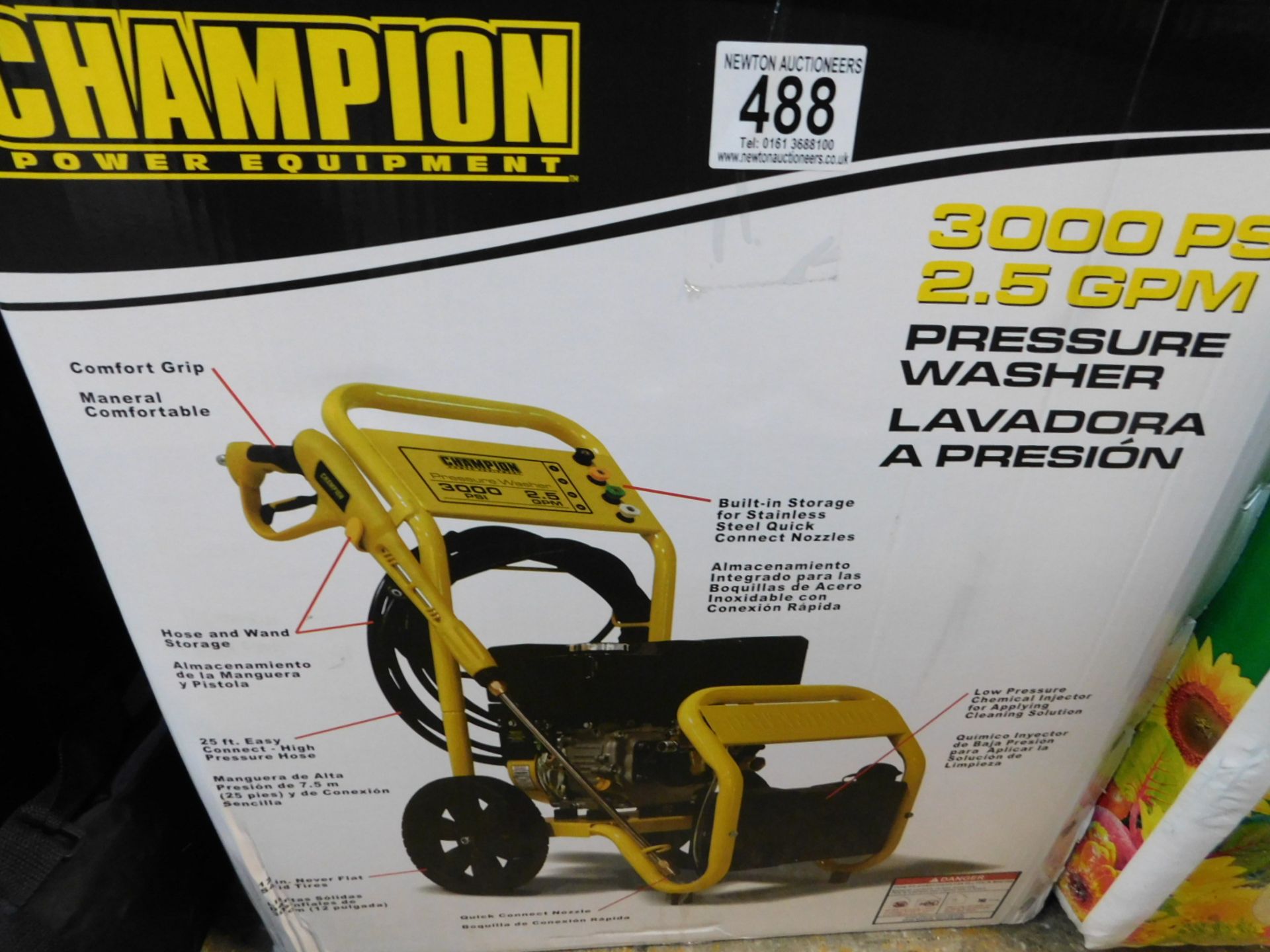 1 BOXED CHAMPION 3000 PSI PETROL HIGH PRESSURE WASHER RRP Â£499