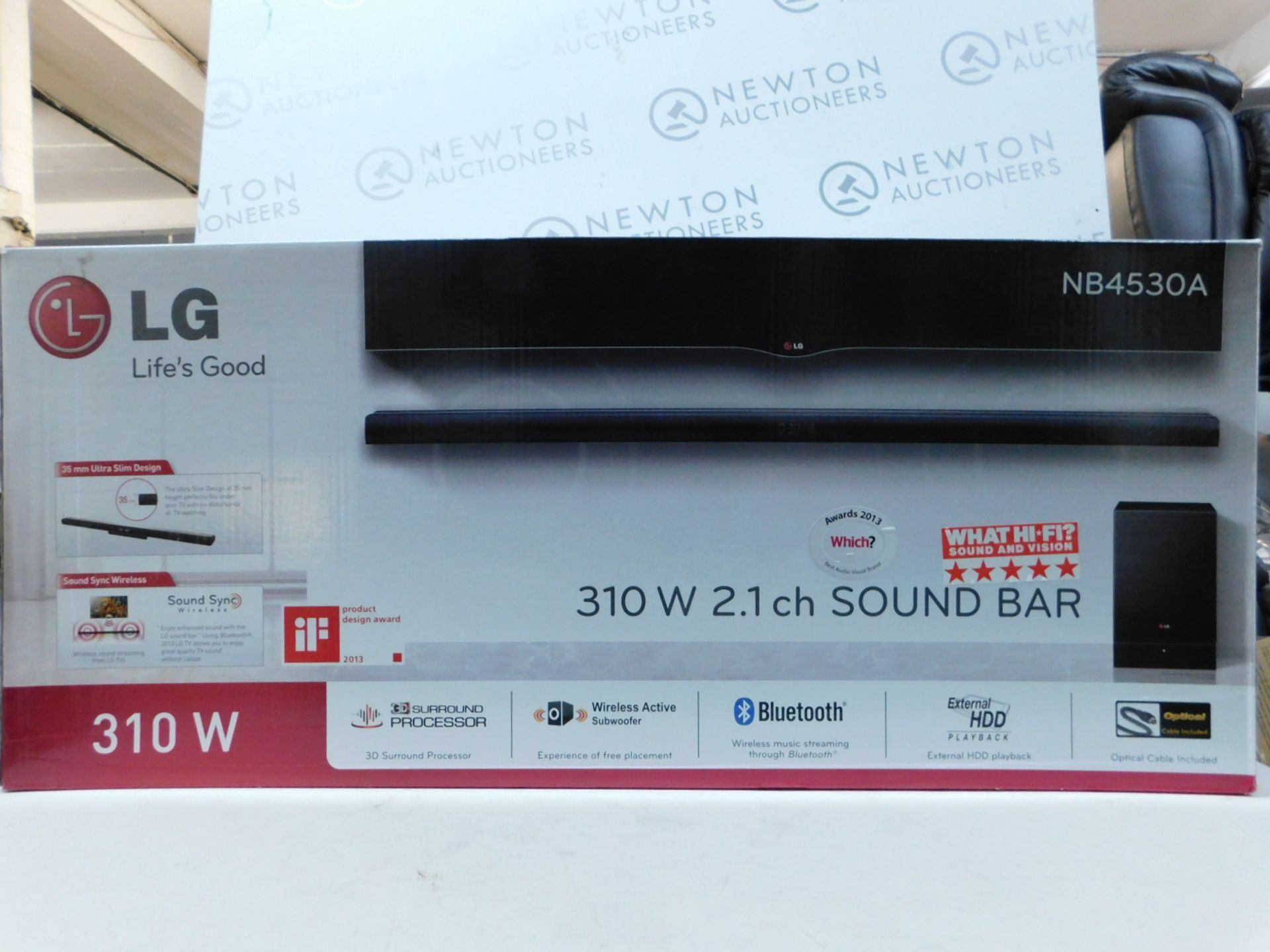 1 BOXED LG NB4530A 310W 2.1CH 3D SURROUND BLUETOOTH WIRELESS SOUND BAR AND SUBWOOFER RRP Â£699