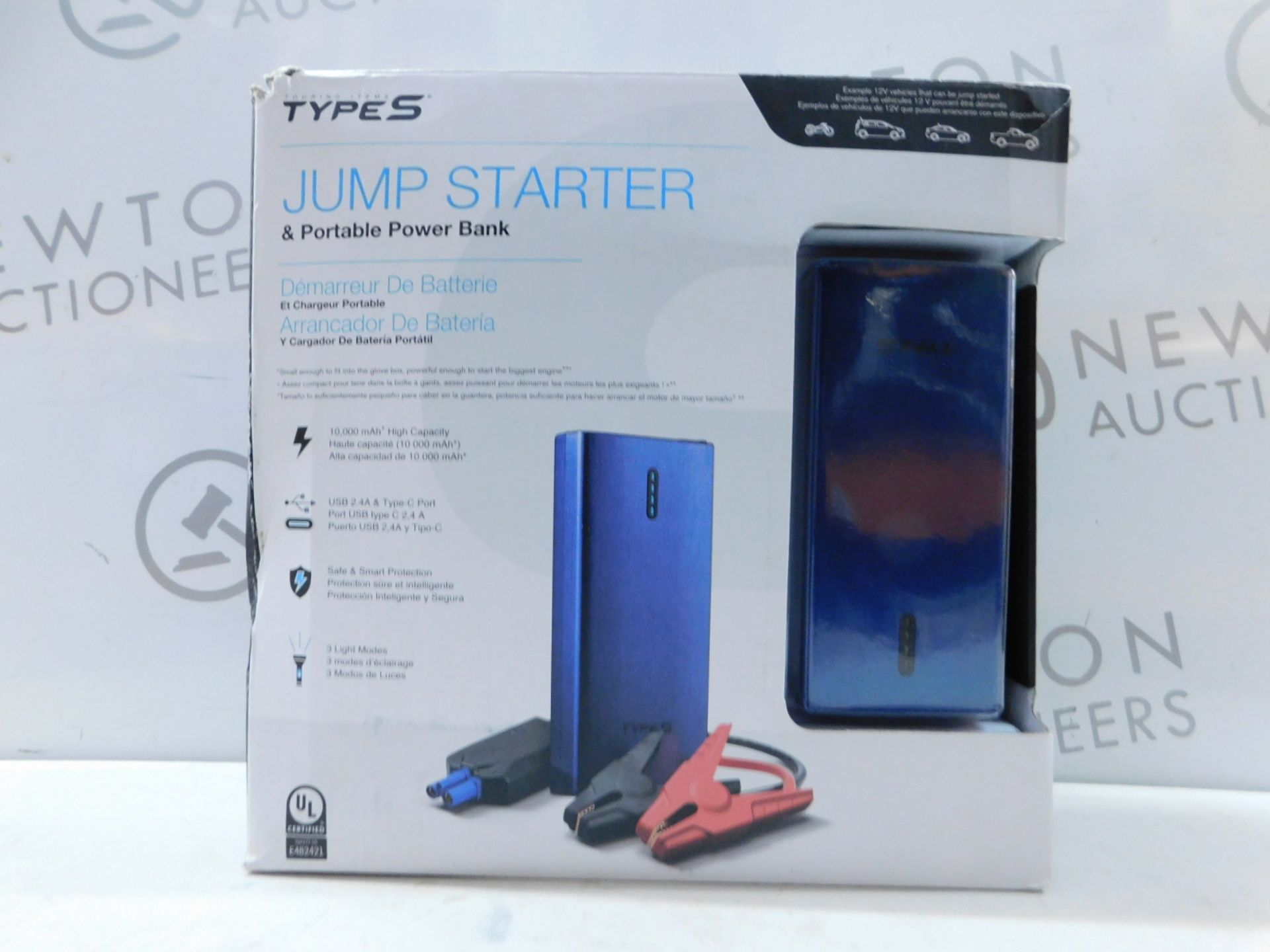 1 BOXED TYPE-S CAR JUMP START AND PORTABLE POWER BANK RRP Â£129.99