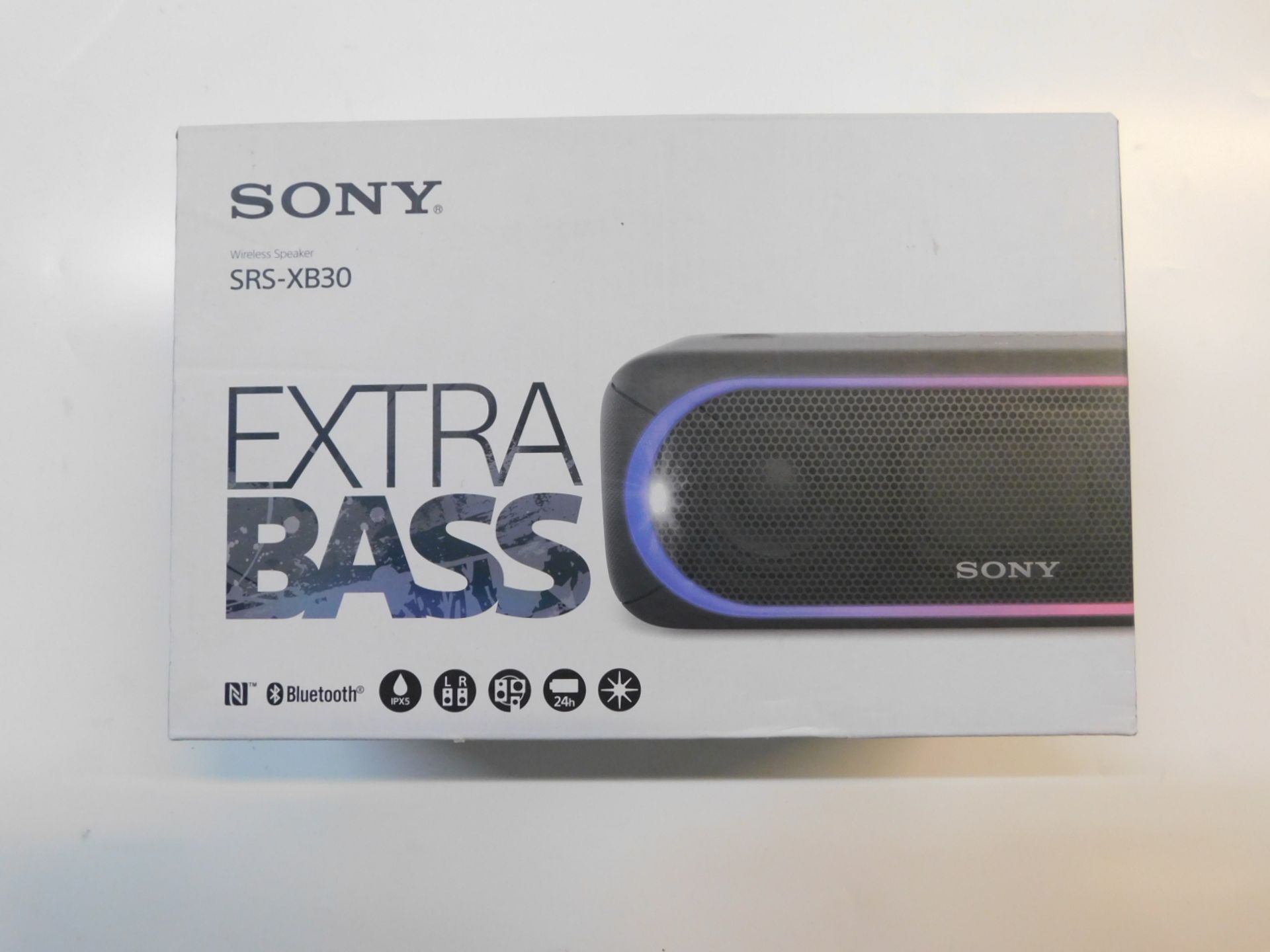 1 BOXED SONY SRS-XB30 EXTRA BASS BLUETOOTH SPEAKER RRP Â£149.99