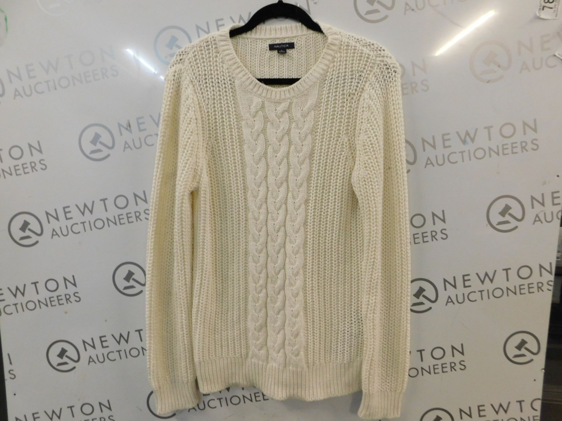 1 NAUTICA WOMENS CREAM LONG SLEEVE COZY TOP SIZE L RRP Â£39.99