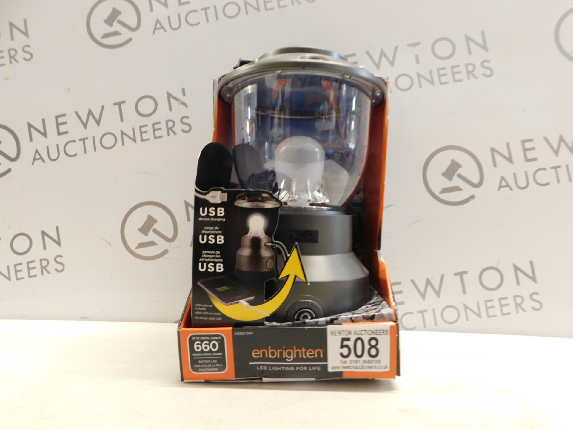 1 BOXED ENBRIGHTEN 800 LUMENS BRIGHT WHITE LANTERN WITH USB RRP Â£49.99