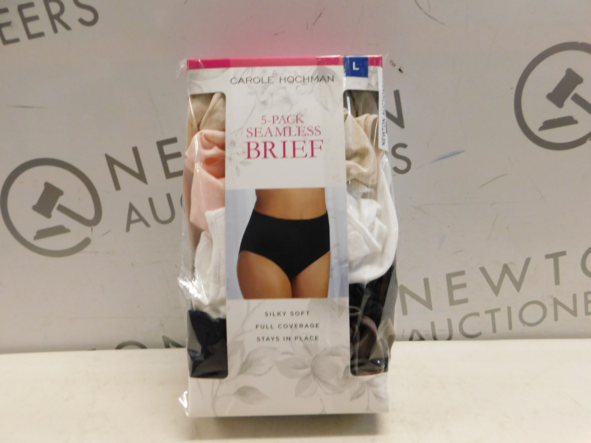 1 BOXED CAROLE HOOCHMAN 5PK LADIES SEAMLESS SILKY SOFT BRIEFS SIZE M RRP Â£29.99