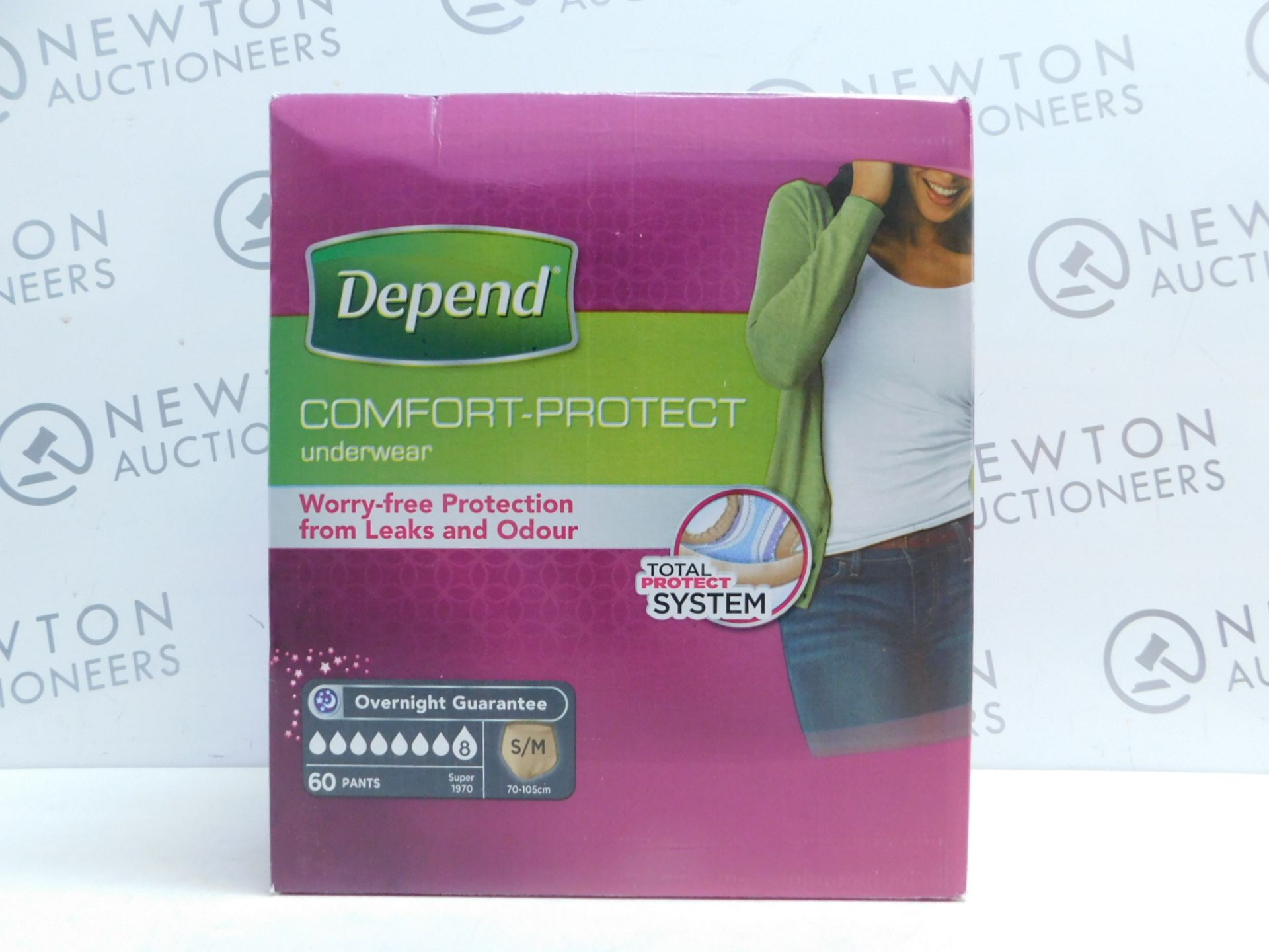 1 BOXED 60 PACK DEPEND UNDERWEAR FOR WOMEN FIT FLEX PROTECTION SIZE S/M RRPÂ£44.99