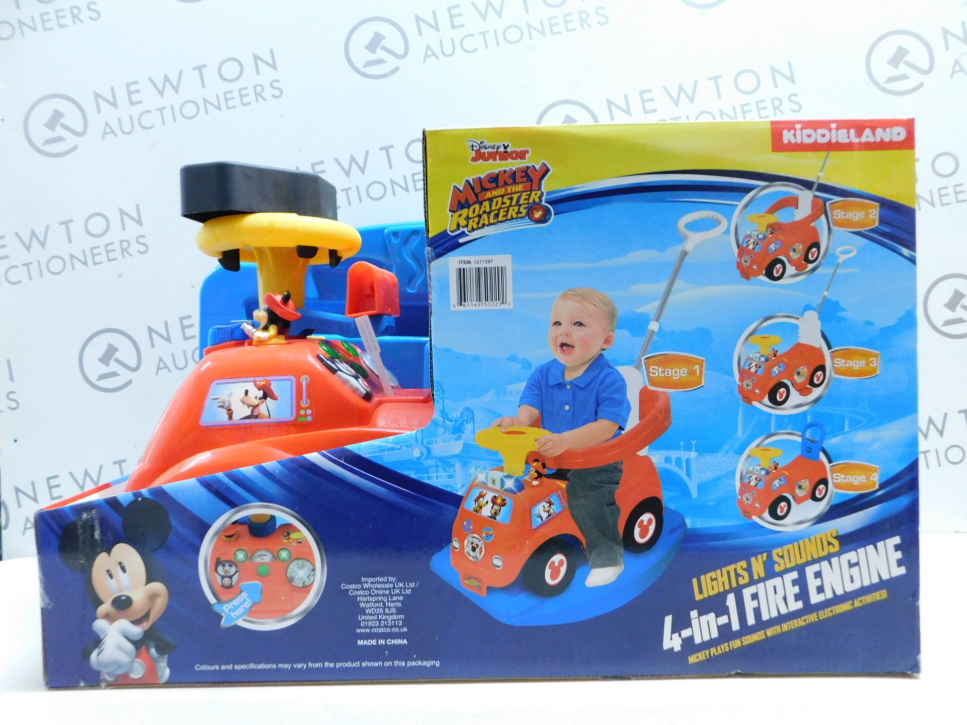 1 BOXED DISNEY JUNIOR KIDDIELAND MICKEY AND THE ROADSTER RACERS 4-IN-1 FIRE ENGINE RRP Â£99.99