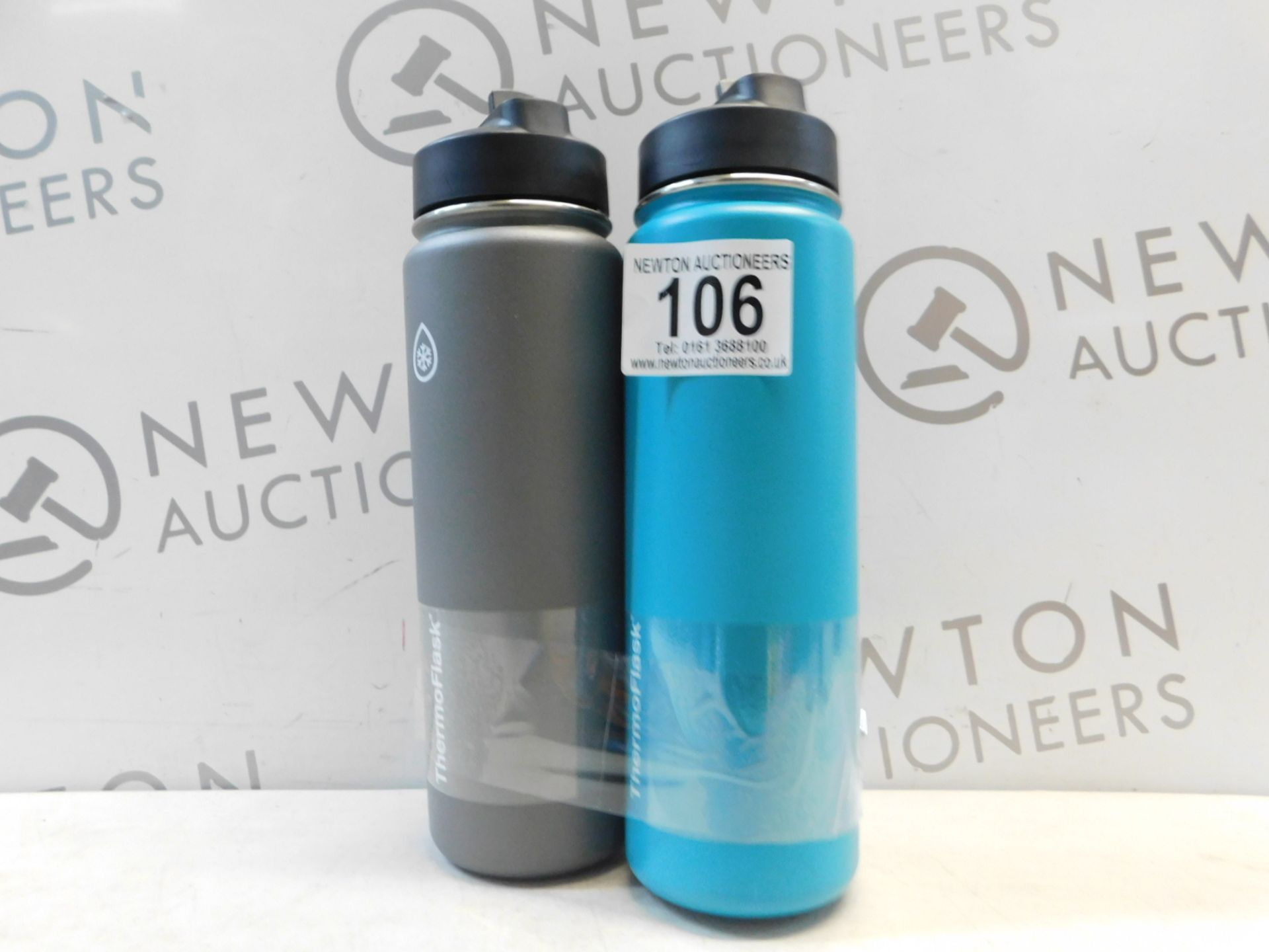 1 SET OF 2 TAKEYA THERMOFLASK INSULATED STAINLESS STEEL 1.1L WATER BOTTLES RRP Â£39.99
