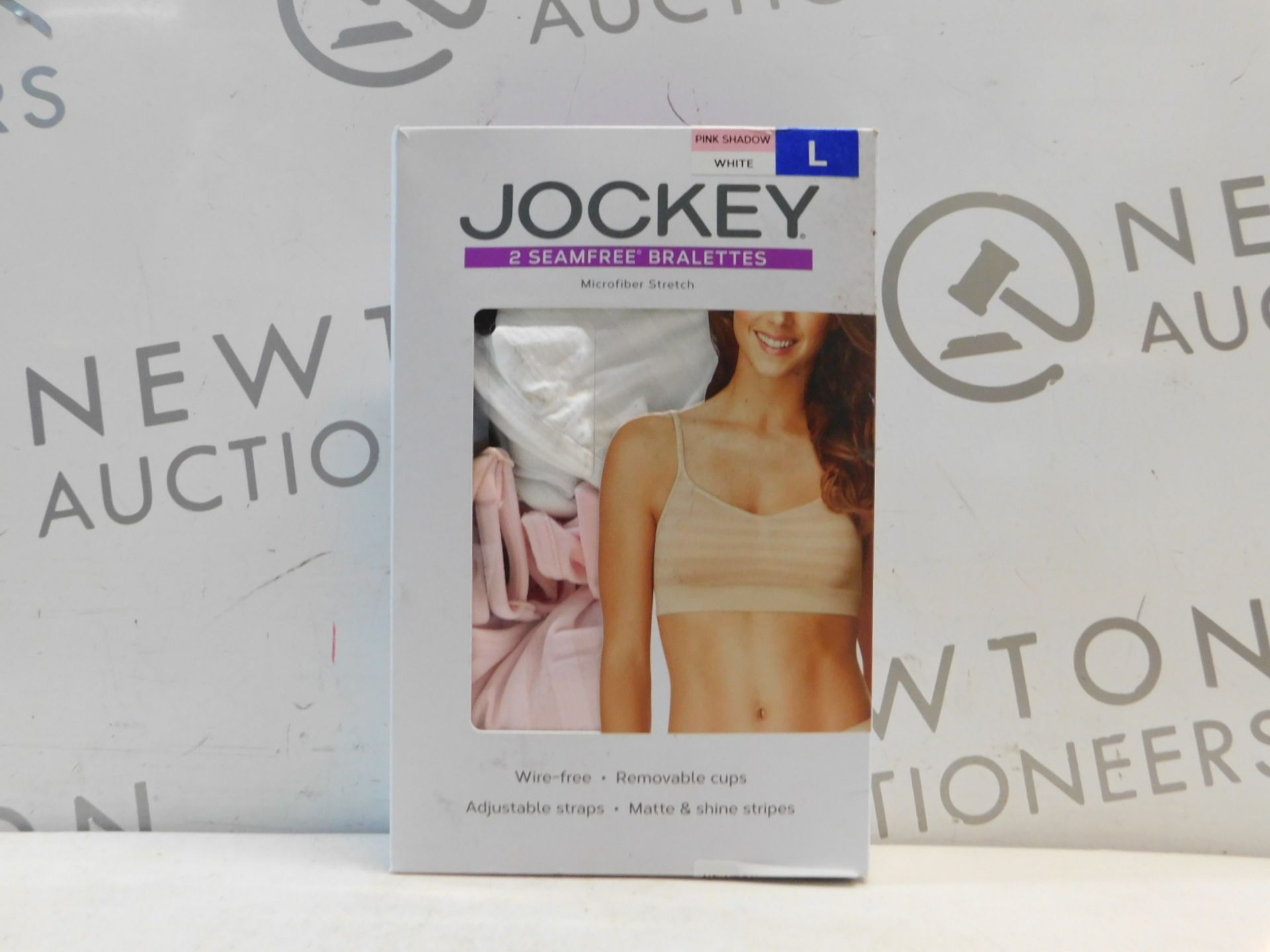 1 BOXED JOCKEY 2PK SOFT & STRETCHY COTTON BRALETTES SIZE L RRP Â£29.99