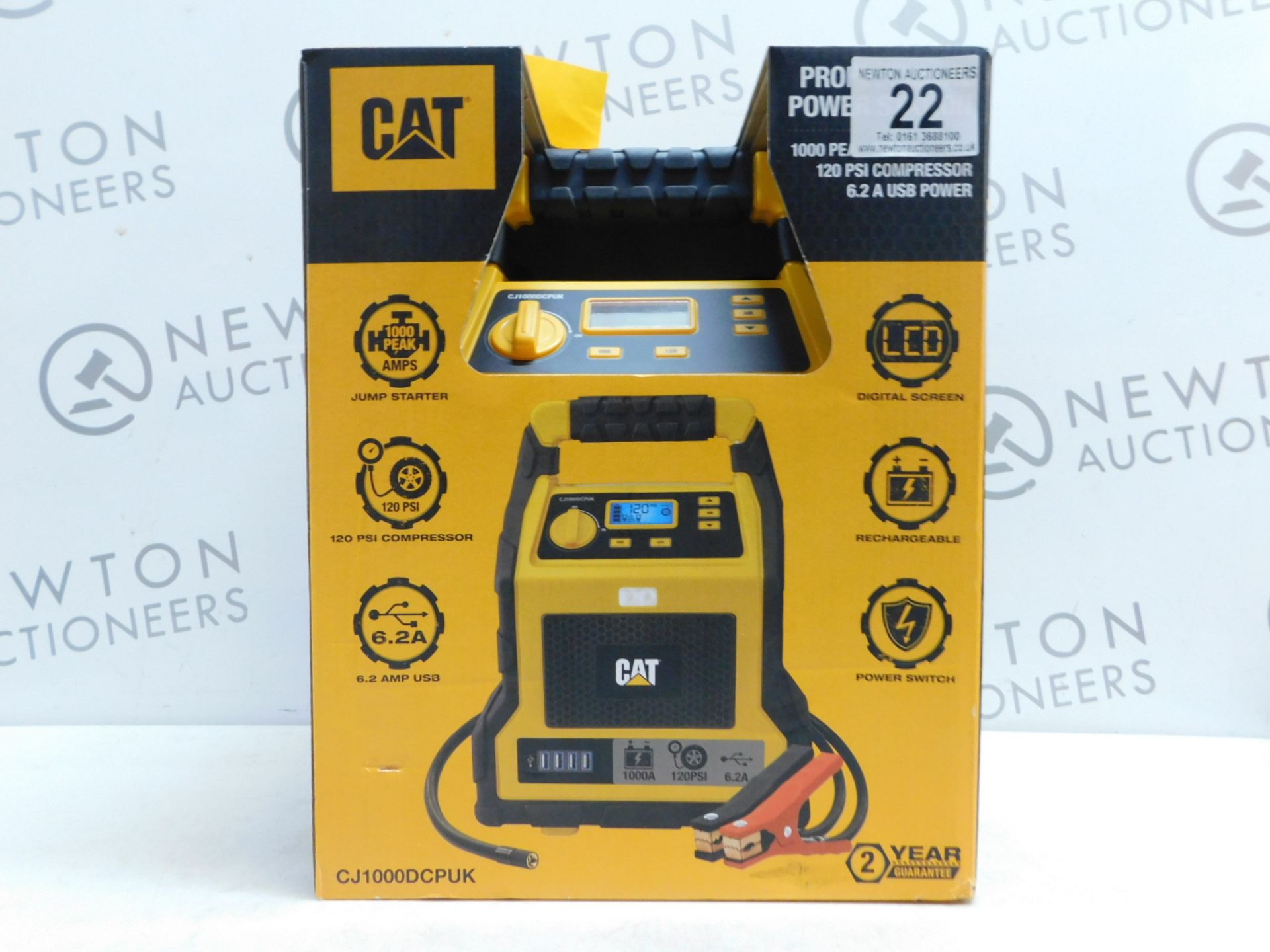 1 BOXED CAT 3-IN-1 PROFESSIONAL POWERSTATION WITH JUMP STARTER, USB & COMPRESSOR RRP Â£129.99