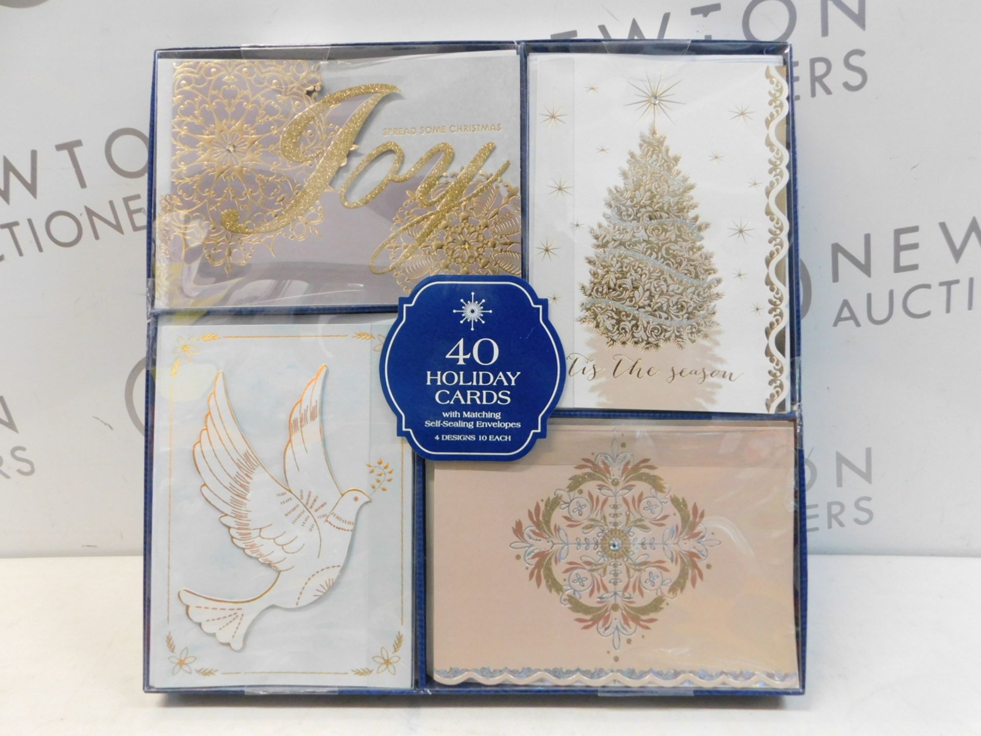 1 BRAND NEW SEALED BOX OF HALLMARK 40 CHRISTMAS CARDS WITH MATCHING SELF- SEALING ENVELOPES RRP Â£