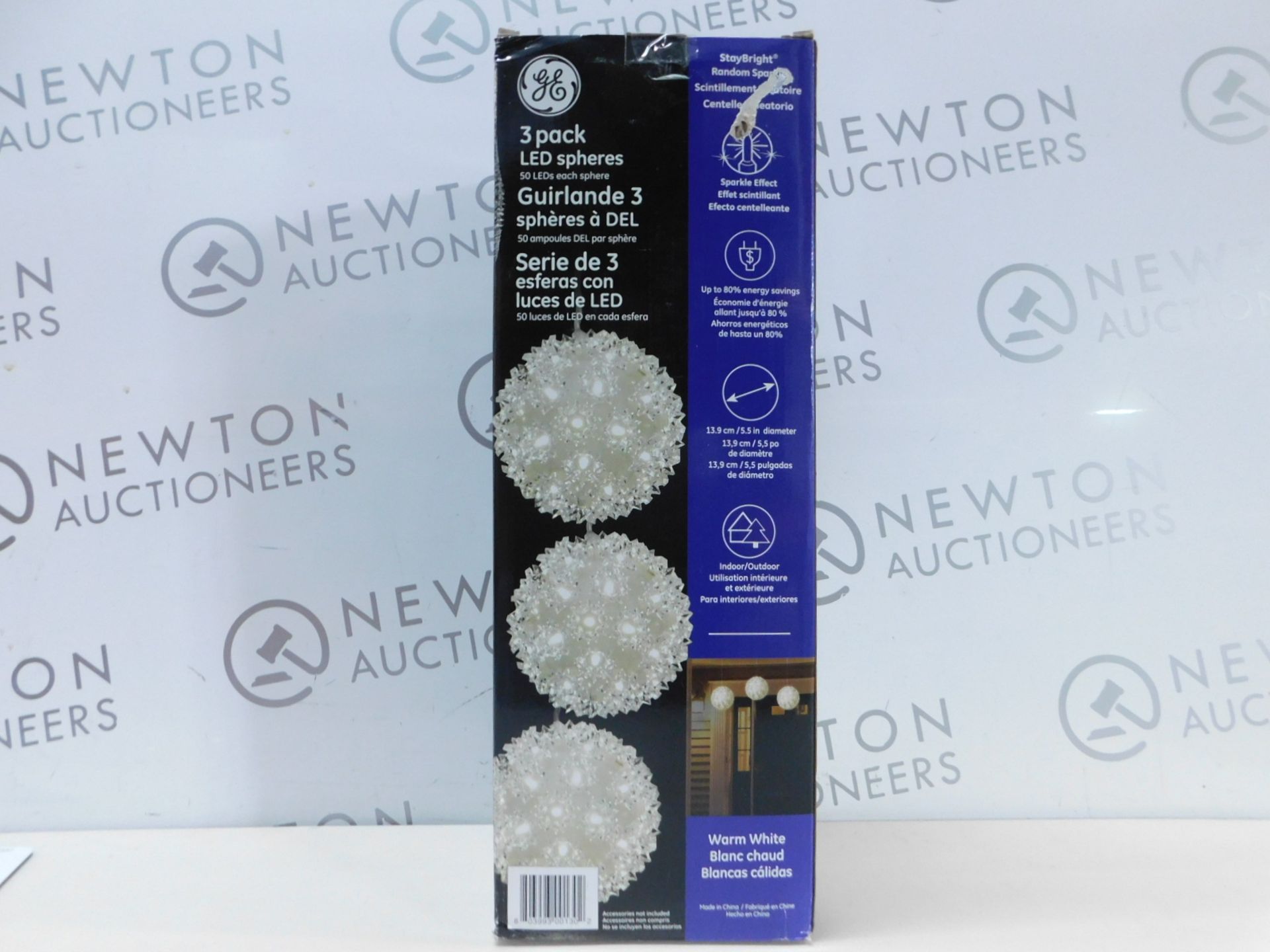 1 BRAND NEW BOXED 3 PACK STAYBRIGHT SUPER BRIGHT LED SPHERES RRP Â£34.99