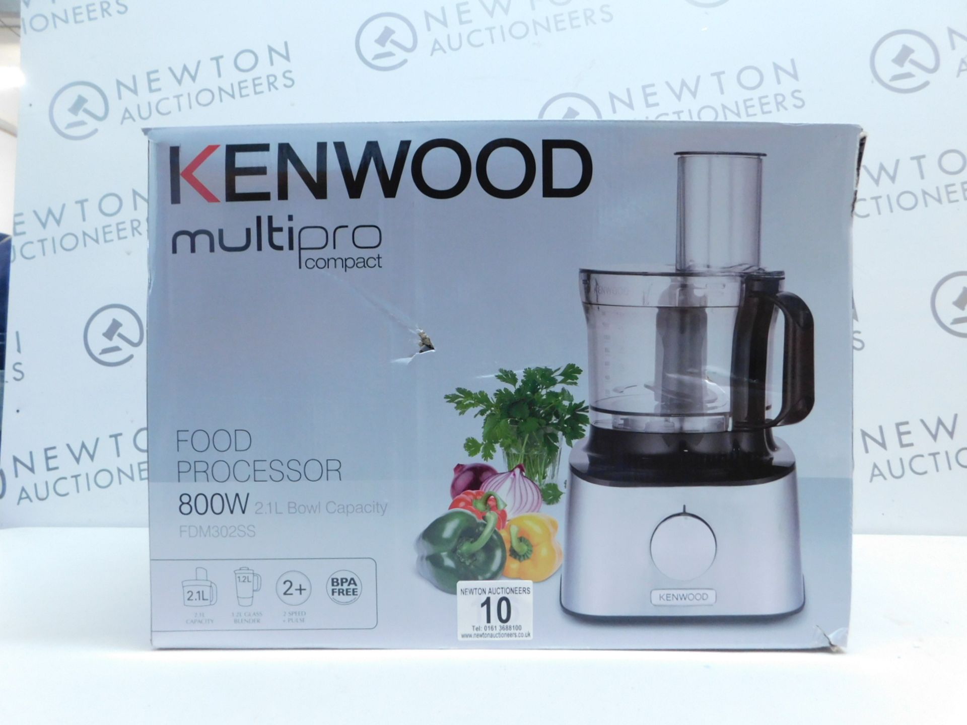 1 BOXED KENWOOD FDM302SS 800W 2.1L MULTI-PRO COMPACT FOOD PROCESSOR WITH ACCESSORIES RRP Â£129.99