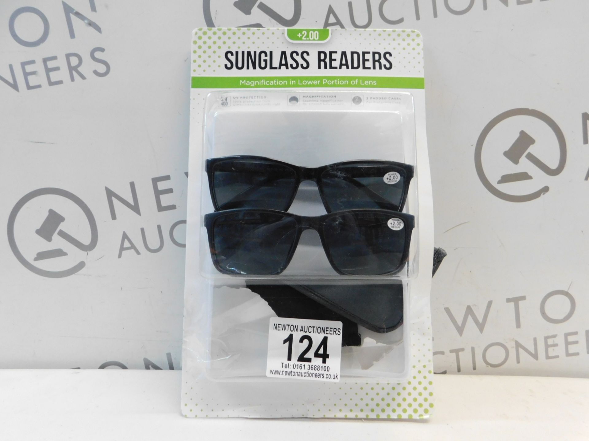 1 PACK OF DESIGN OPTICS SUNREADER GLASSES IN +2.00 STRENGTH RRP Â£19.99