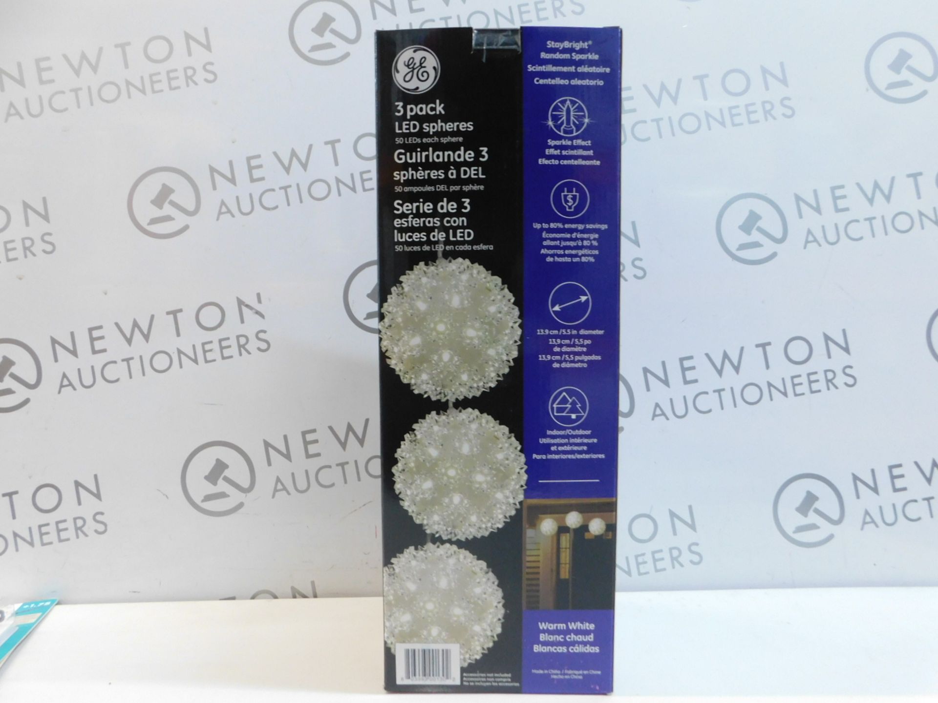 1 BRAND NEW BOXED 3 PACK STAYBRIGHT SUPER BRIGHT LED SPHERES RRP Â£34.99