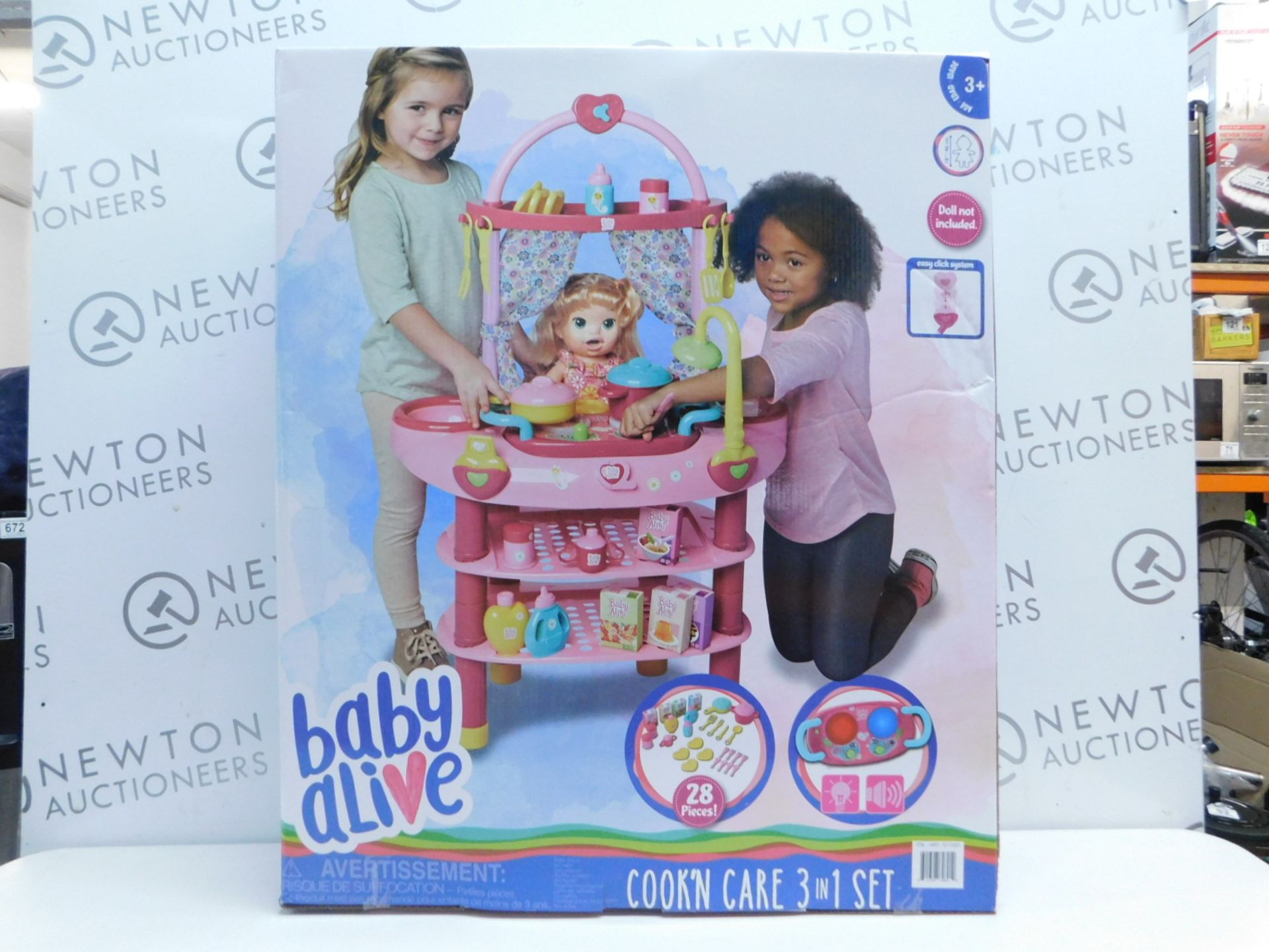 1 BRAND NEW BOXED BABY ALIVE COOK N CARE 3-IN-1 PLAYSET RRP Â£39.99