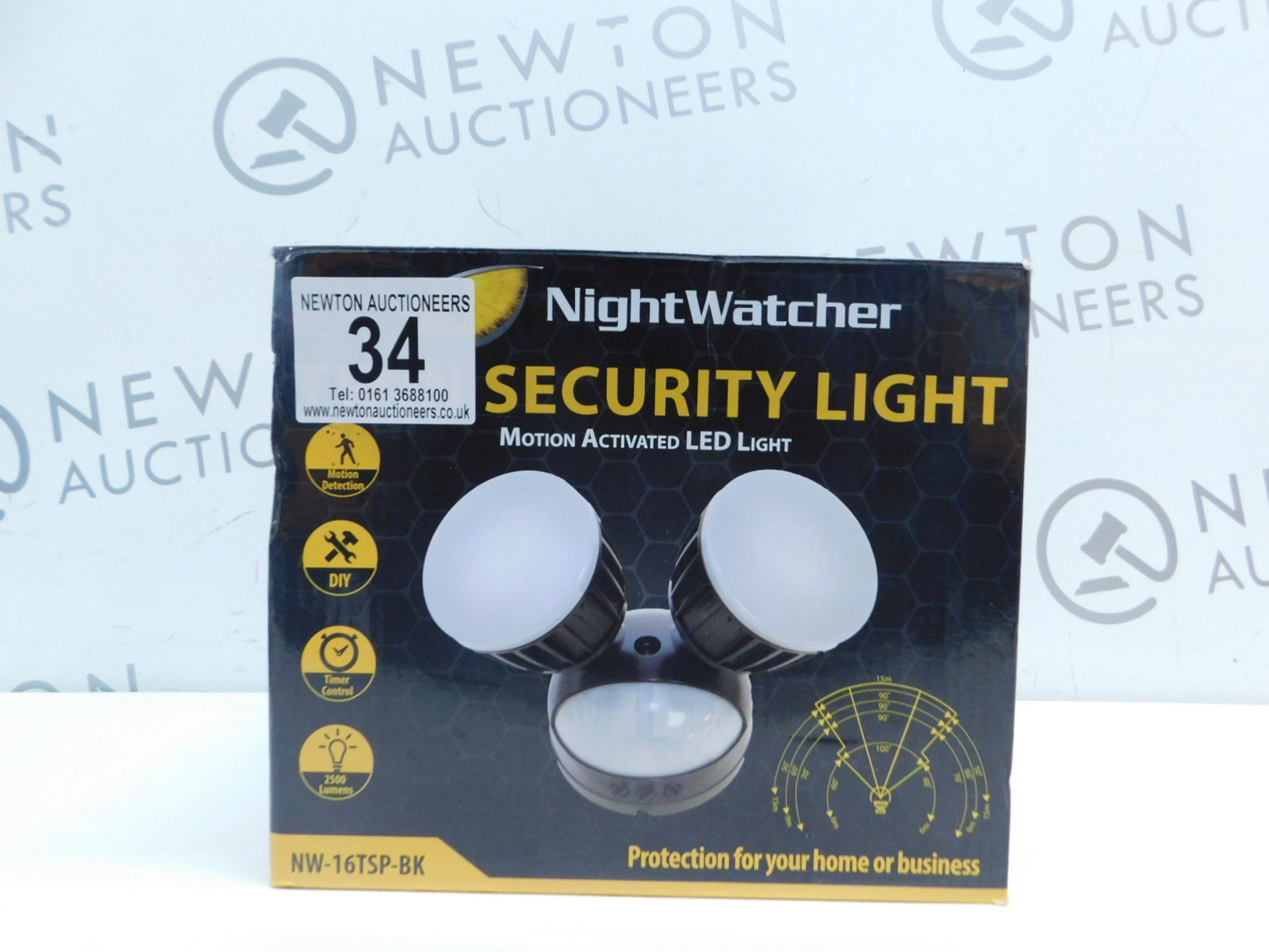 1 BOXED NIGHTWATCHER NW-16TSP-BK MOTION ACTIVATED SECURITY LIGHT RRP Â£89.99