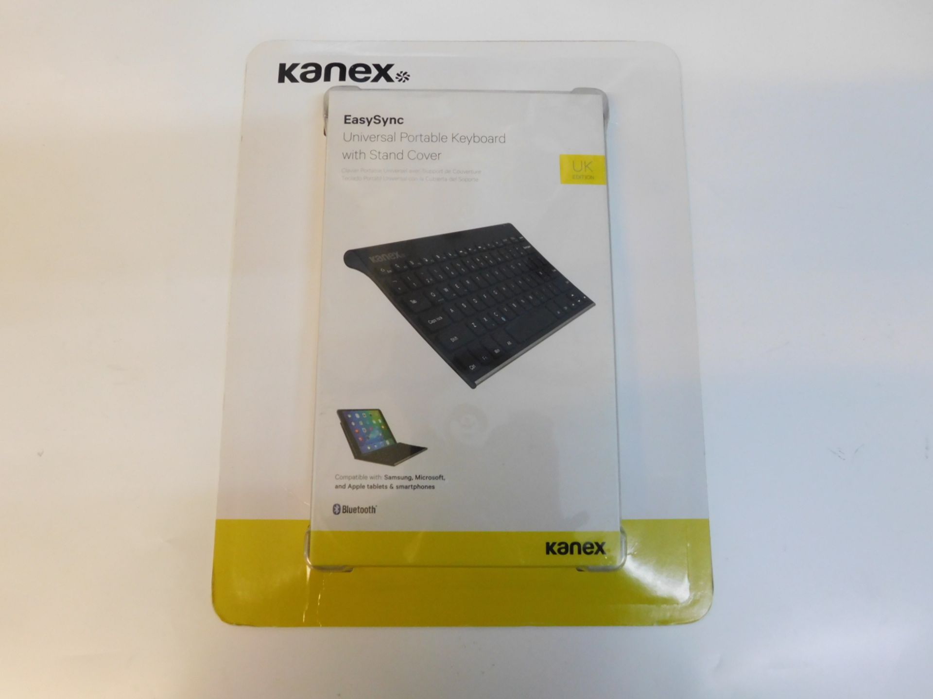 1 BRAND NEW PACK OF KANEX EASY SYNC UNIVERSAL PORTABLE KEYBOARD WITH COVER RRP Â£49.99