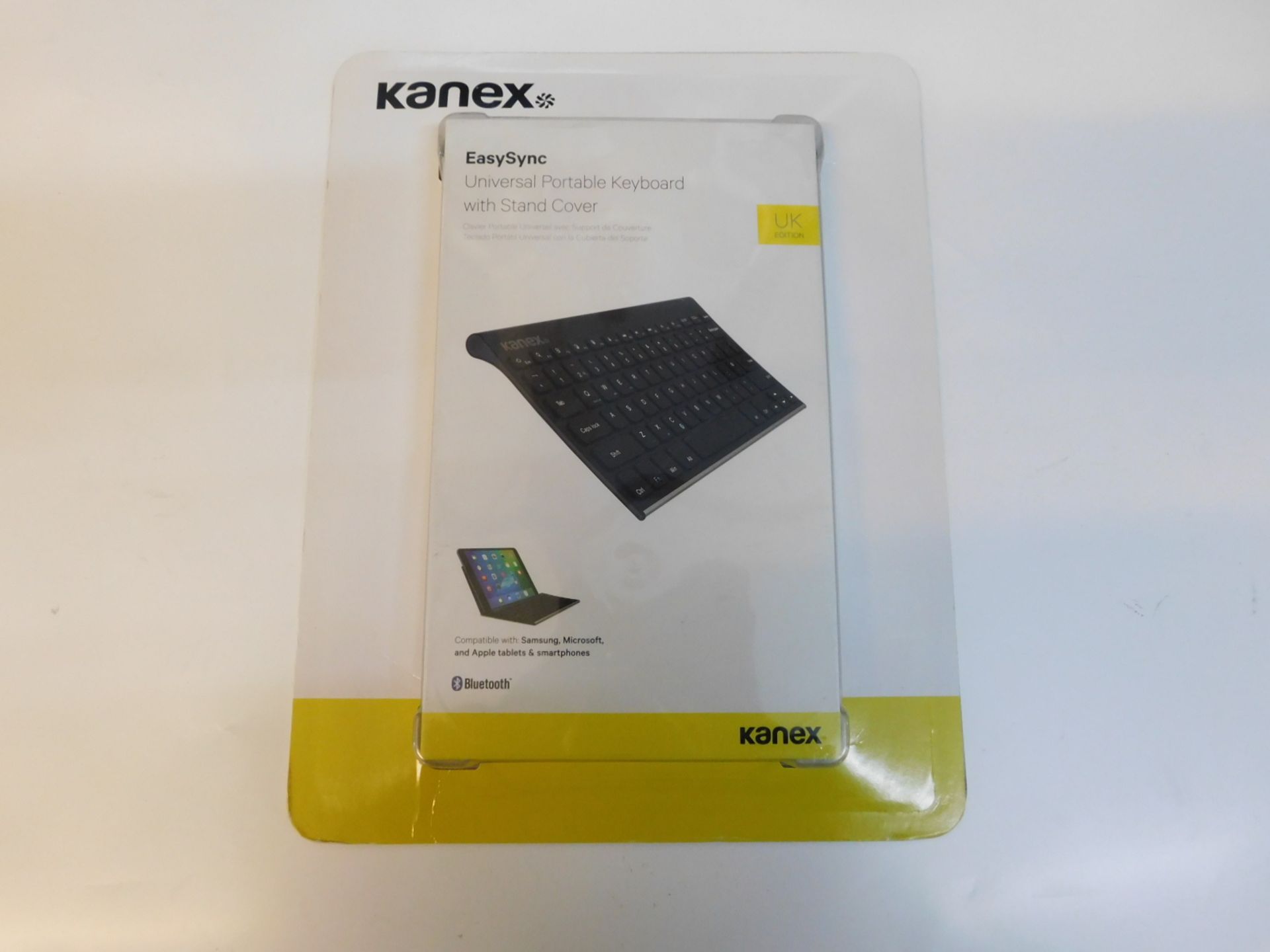 1 BRAND NEW PACK OF KANEX EASY SYNC UNIVERSAL PORTABLE KEYBOARD WITH COVER RRP Â£49.99