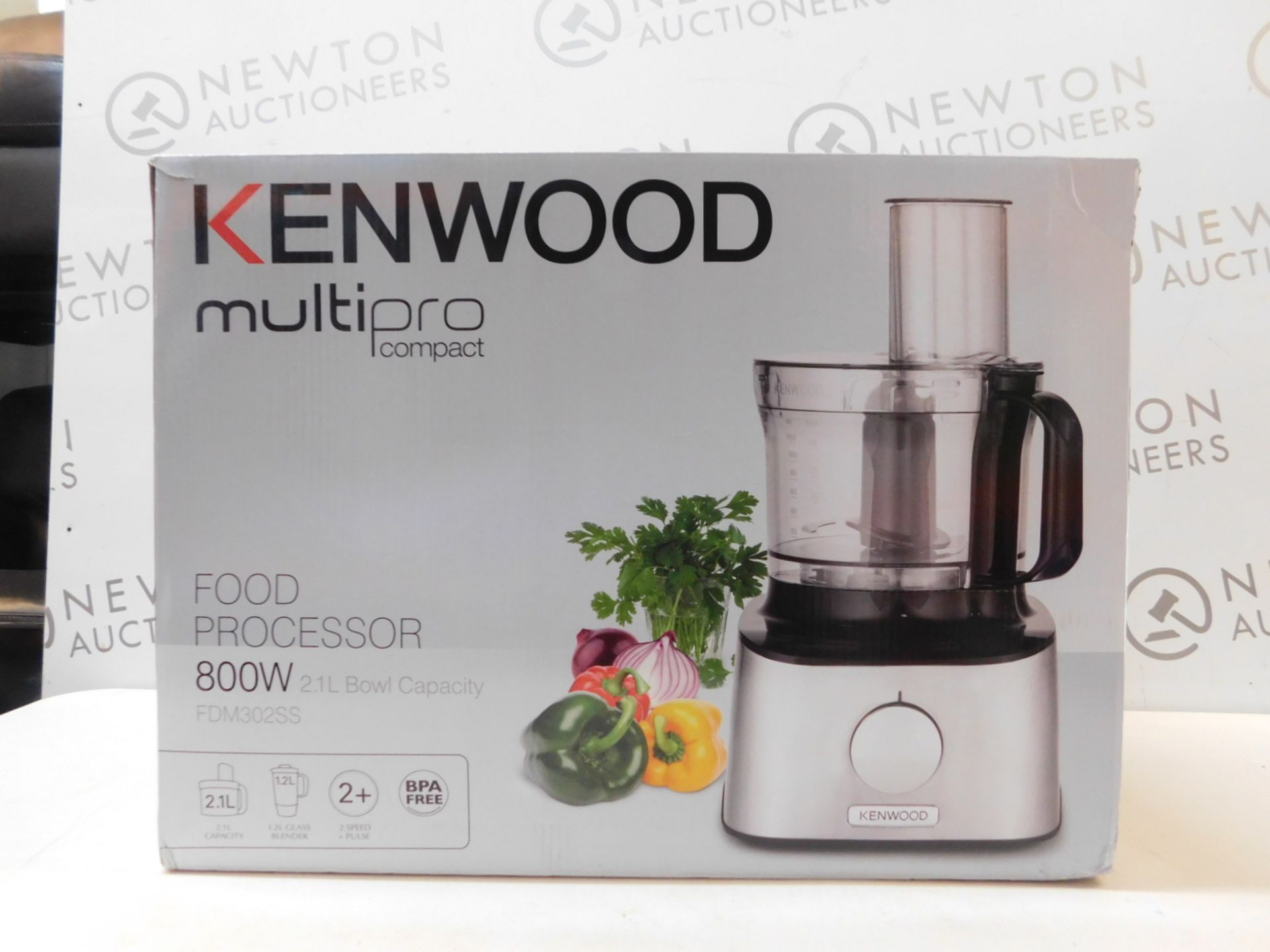 1 BOXED KENWOOD FDM302SS 800W 2.1L MULTI-PRO COMPACT FOOD PROCESSOR WITH ACCESSORIES RRP Â£129.99