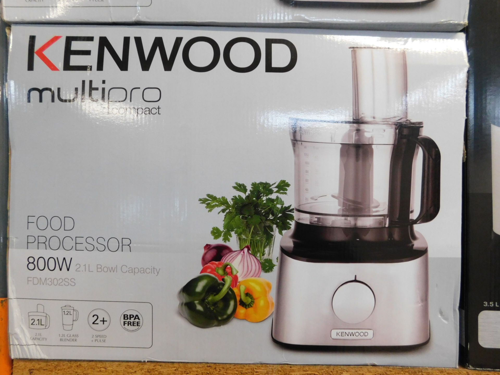 1 BOXED KENWOOD FDM302SS 800W 2.1L MULTI-PRO COMPACT FOOD PROCESSOR RRP Â£129.99