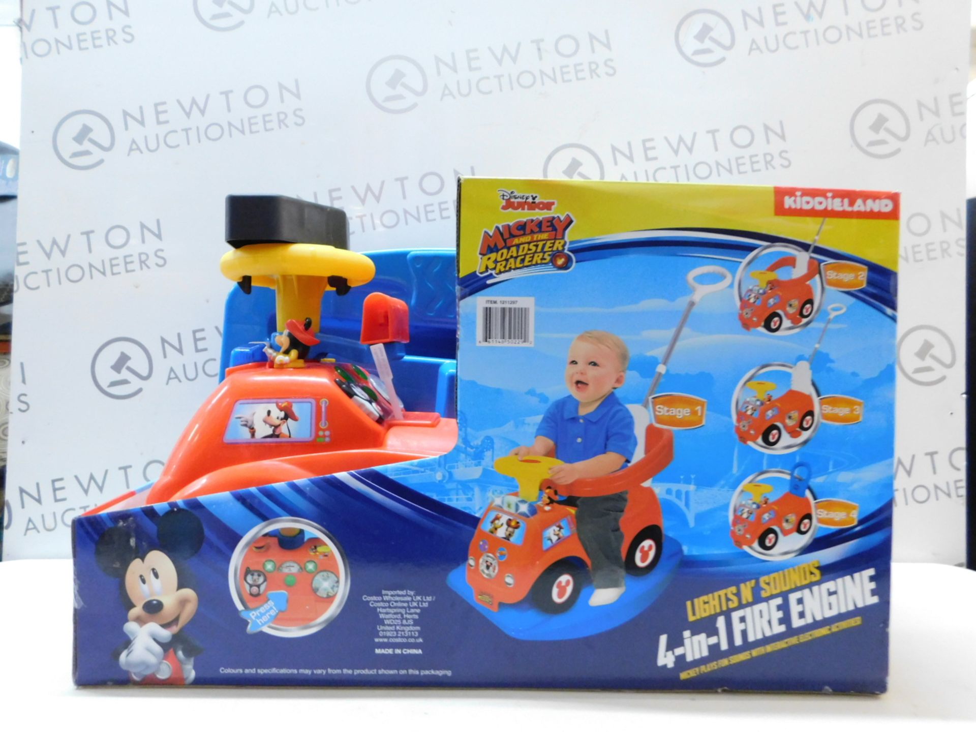 1 BOXED DISNEY JUNIOR KIDDIELAND MICKEY AND THE ROADSTER RACERS 4-IN-1 FIRE ENGINE RRP Â£99.99