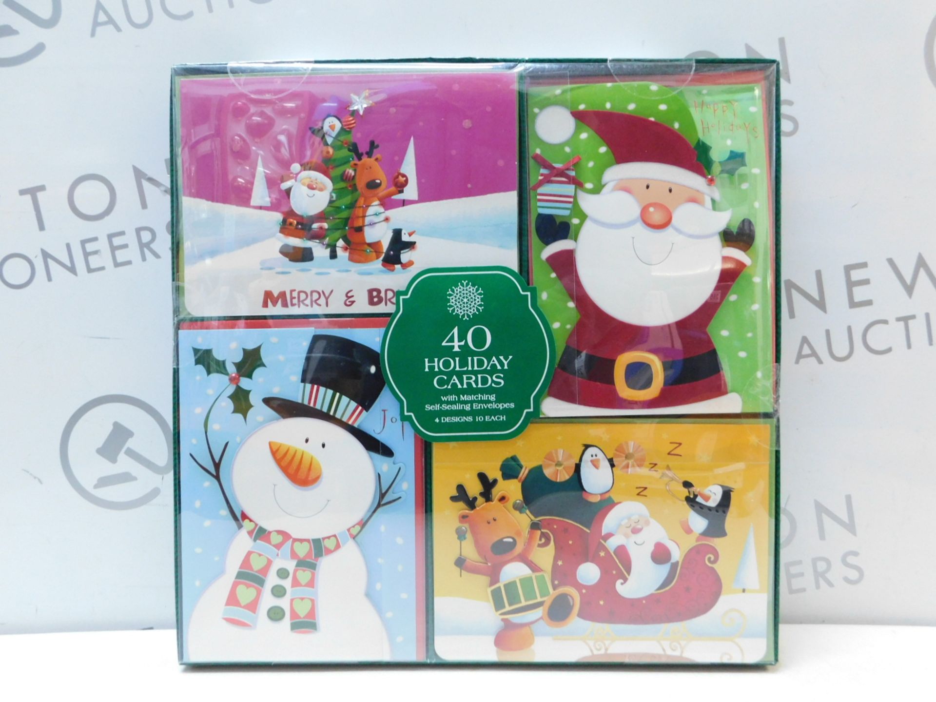 1 SEALED BOX OF 40 HANDCRAFTED HOLIDAY CARDS WITH SELF-SEALING ENVELOPES RRP Â£29.99