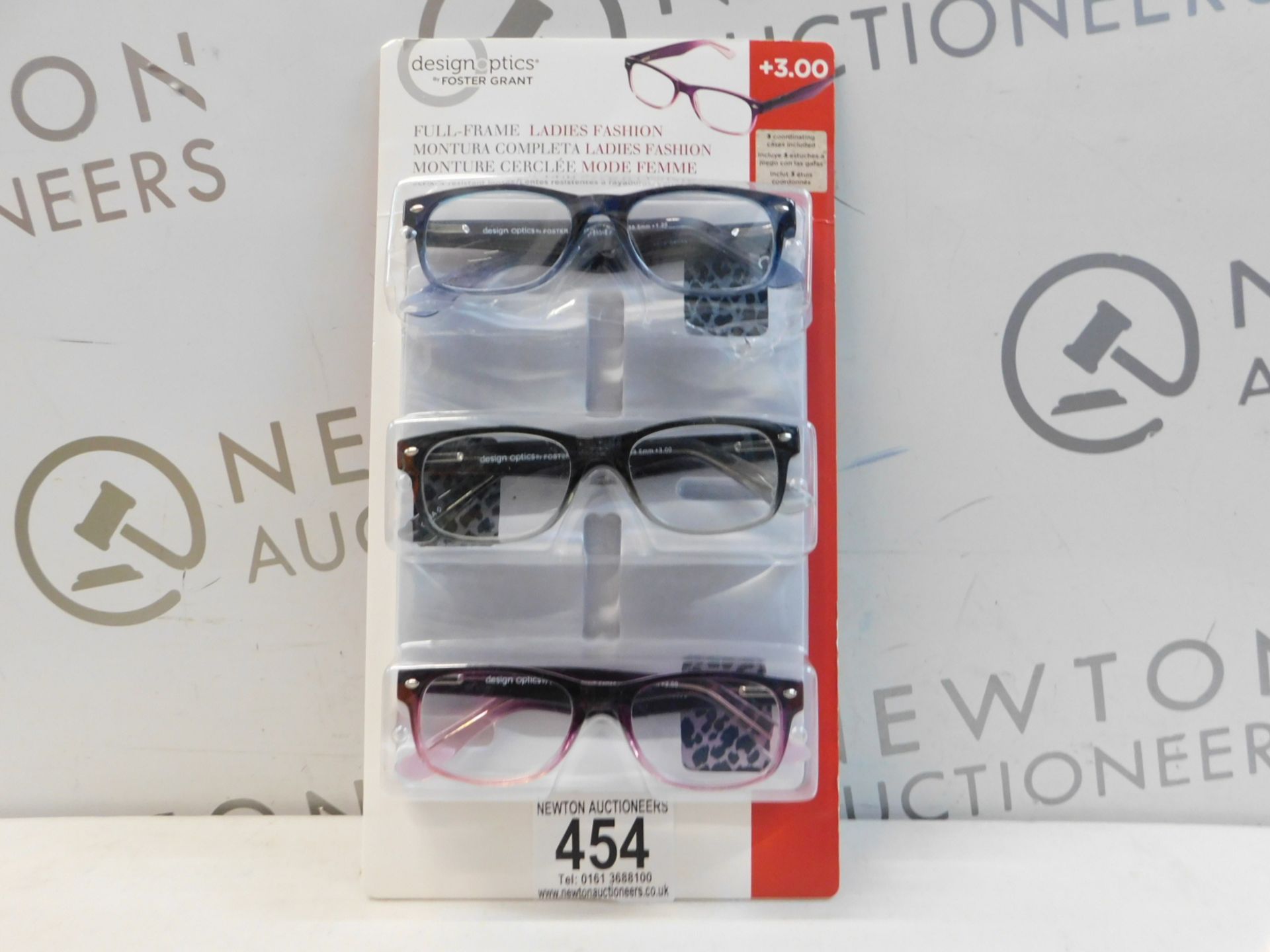 1 PACK OF DESIGN OPTICS READING GLASSES IN +2.50 STRENGTH RRP Â£19.99