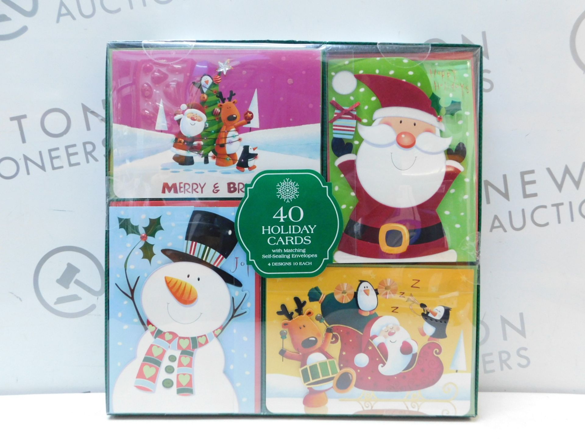 1 SEALED BOX OF 40 HANDCRAFTED HOLIDAY CARDS WITH SELF-SEALING ENVELOPES RRP Â£29.99