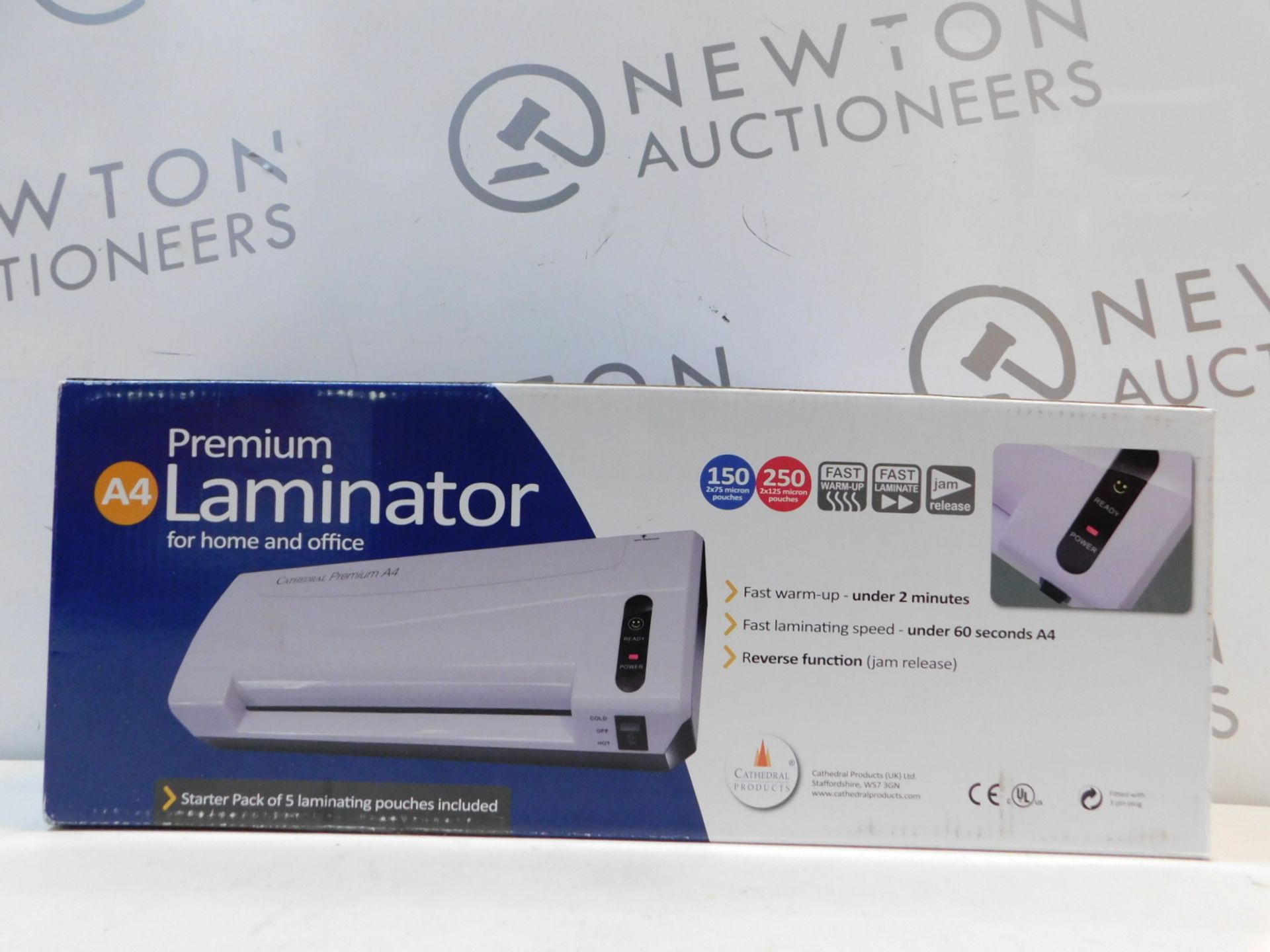 1 BOXED CATHEDRAL PREMIUM PROFESSIONAL A4 LAMINATOR RRP Â£49.99