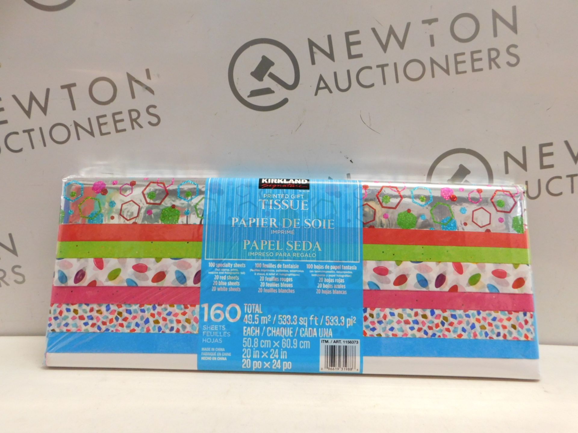 2 BRAND NEW PACKS OF KIRKLAND SIGNATURE 160 SHEET PRINTED GIFT TISSUE RRP Â£34.99