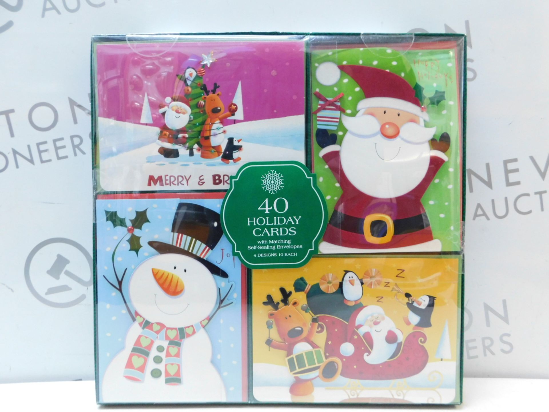 1 SEALED BOX OF 40 HANDCRAFTED HOLIDAY CARDS WITH SELF-SEALING ENVELOPES RRP Â£29.99