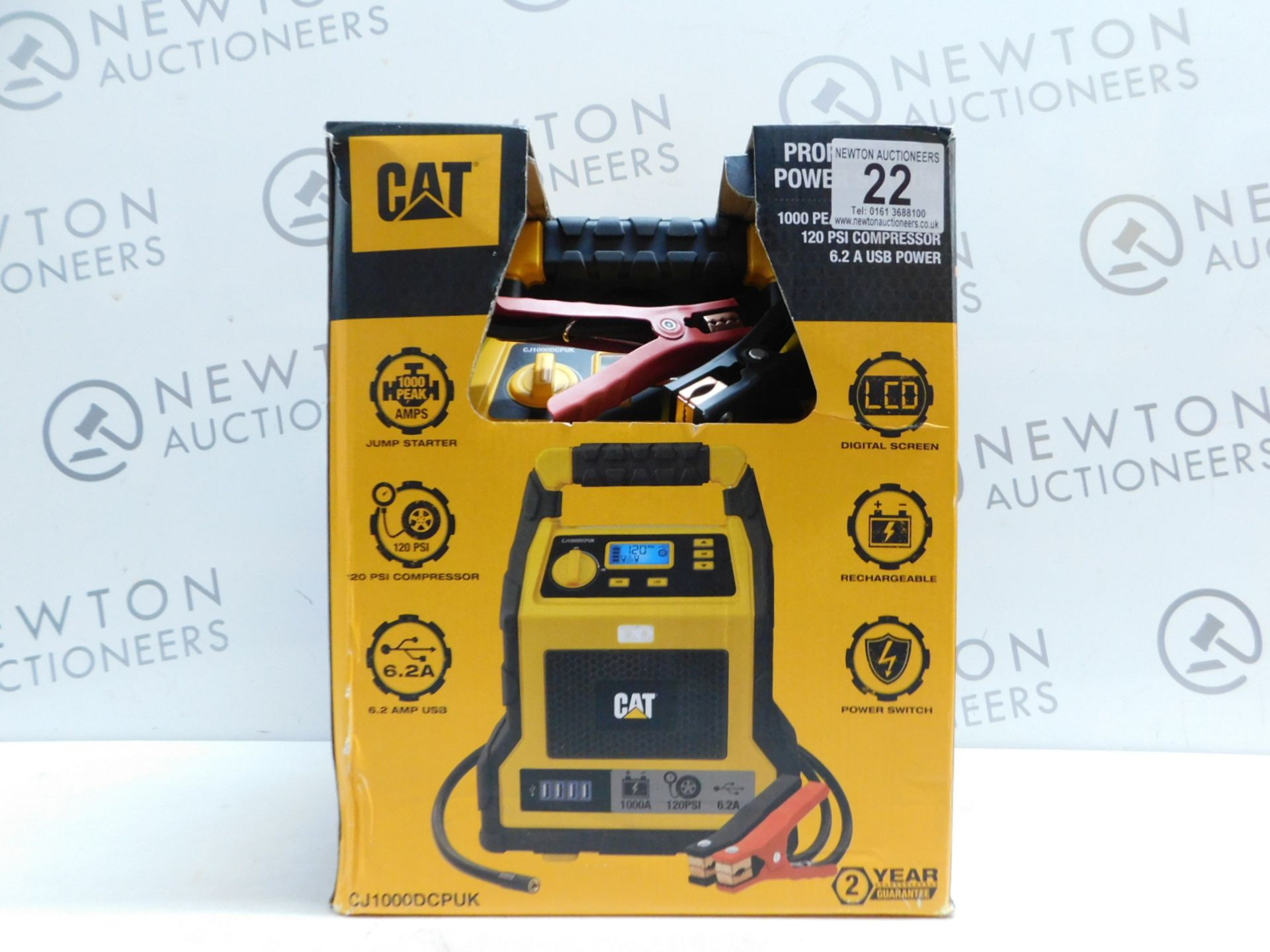 1 BOXED CAT 3-IN-1 PROFESSIONAL POWERSTATION WITH JUMP STARTER, USB & COMPRESSOR RRP Â£129.99