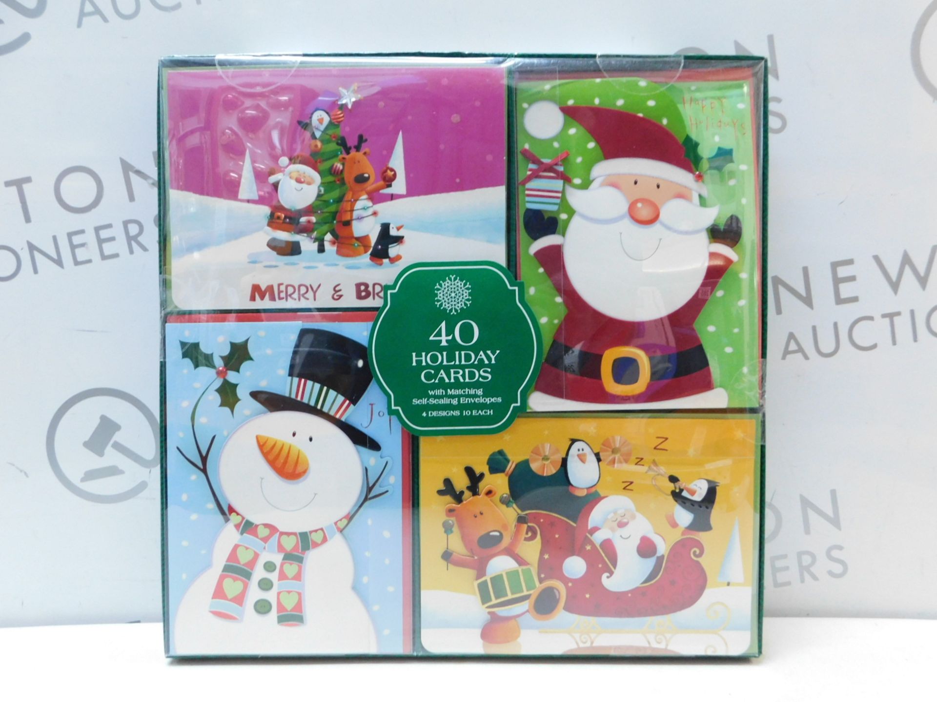 1 SEALED BOX OF 40 HANDCRAFTED HOLIDAY CARDS WITH SELF-SEALING ENVELOPES RRP Â£29.99