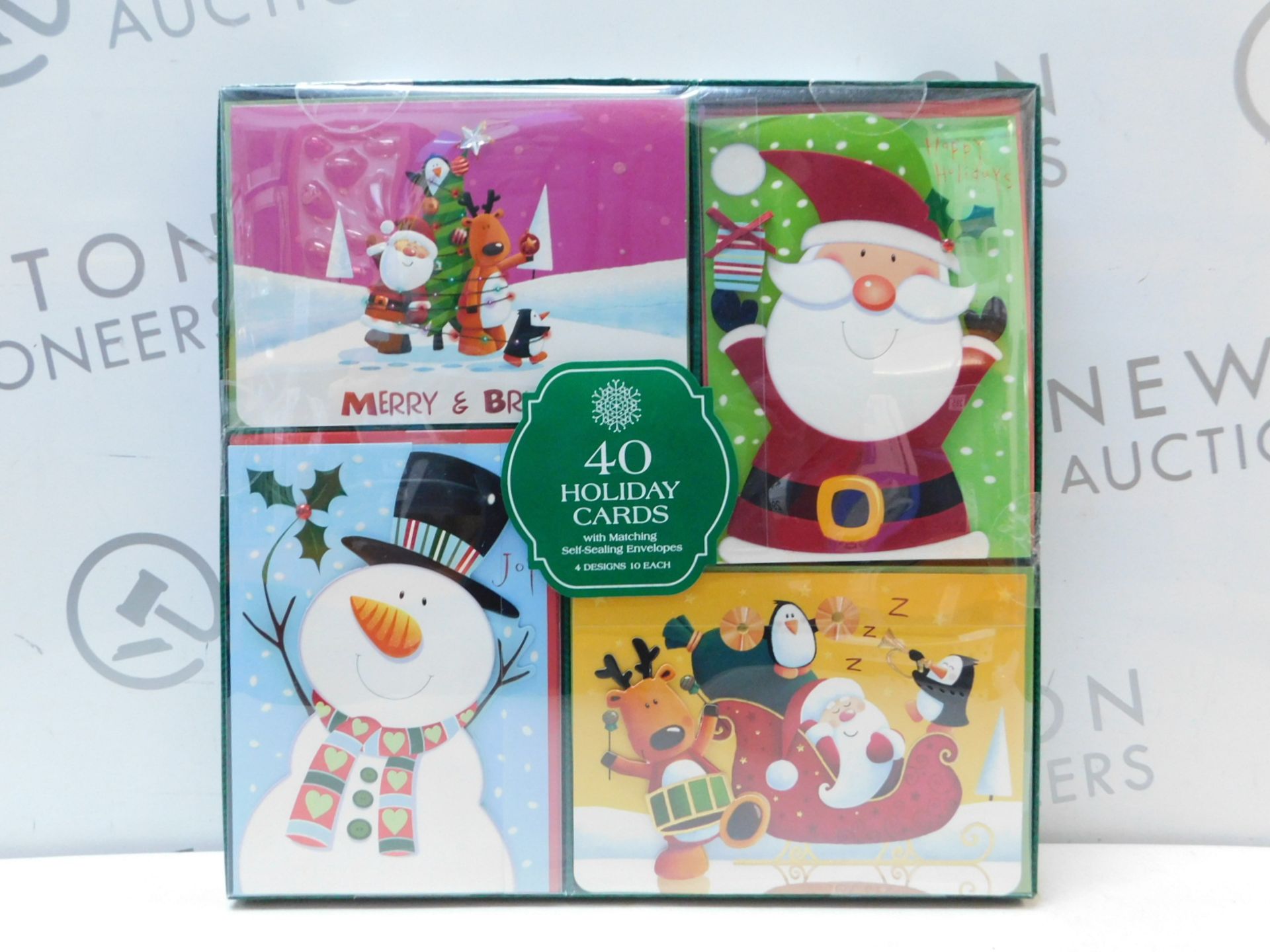 1 SEALED BOX OF 40 HANDCRAFTED HOLIDAY CARDS WITH SELF-SEALING ENVELOPES RRP Â£29.99