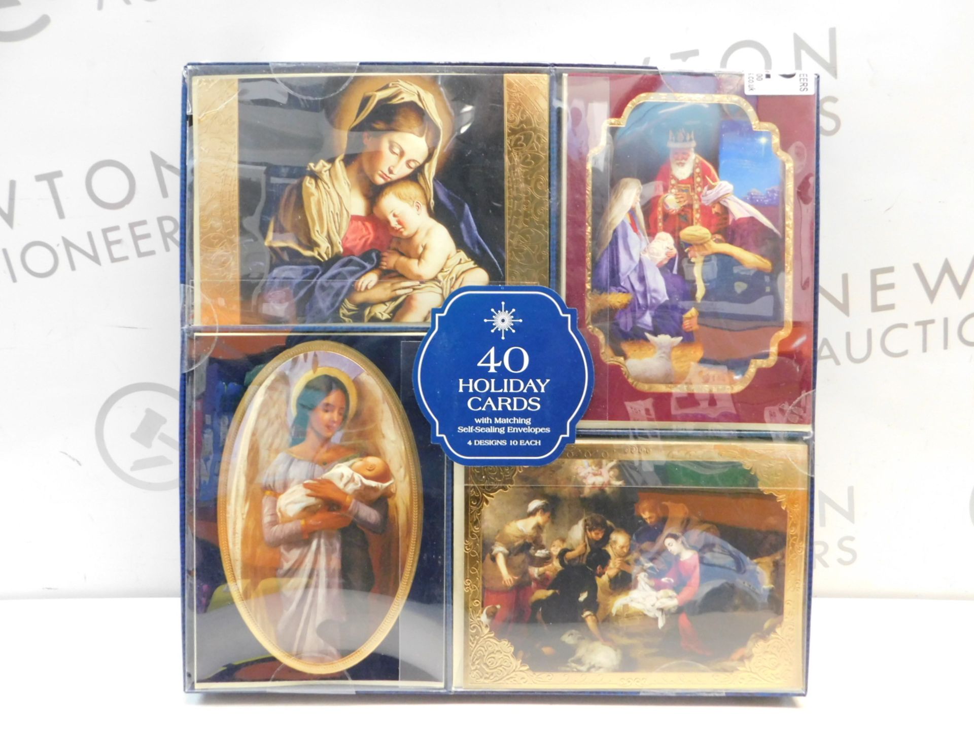 1 SEALED BOX OF 40 HANDCRAFTED HOLIDAY CARDS WITH SELF-SEALING ENVELOPES RRP Â£29.99