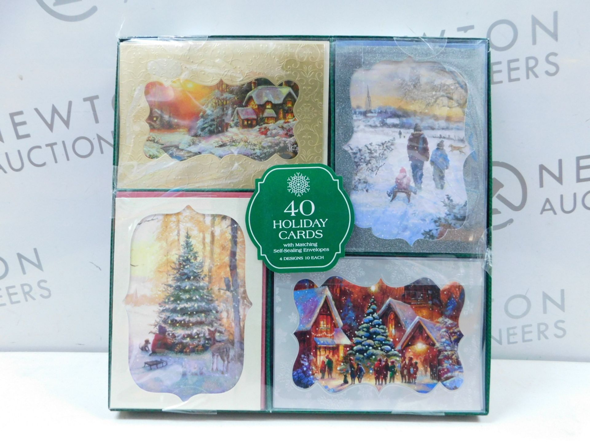 1 SEALED BOX OF 40 HANDCRAFTED HOLIDAY CARDS WITH SELF-SEALING ENVELOPES RRP Â£29.99