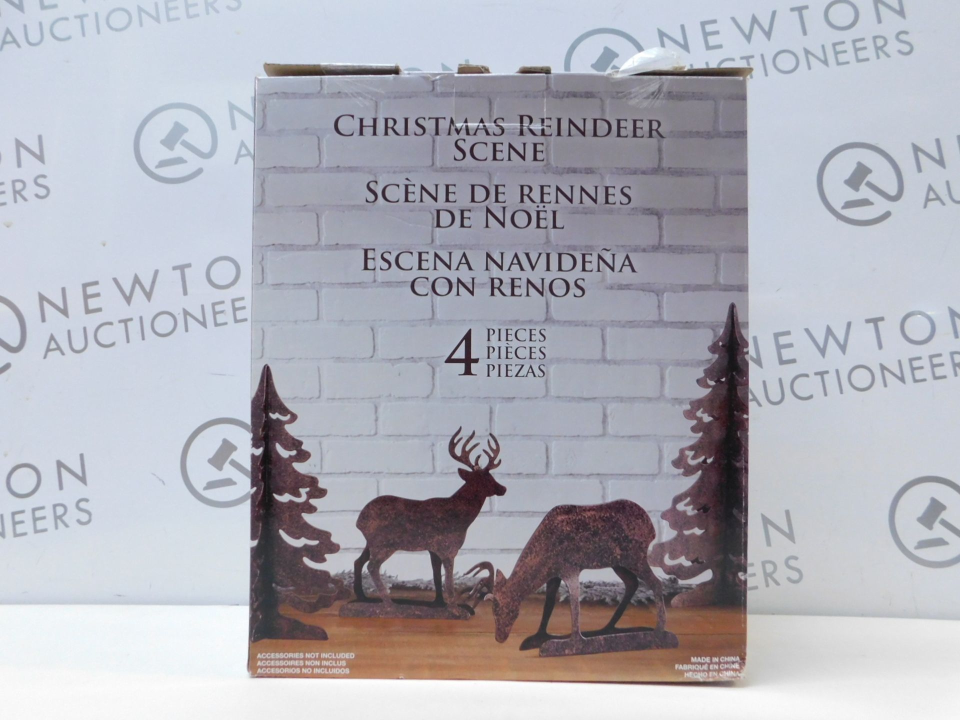 1 BRAND NEW BOXED CHRISTMAS REINDEER SCENE RRP Â£29.99