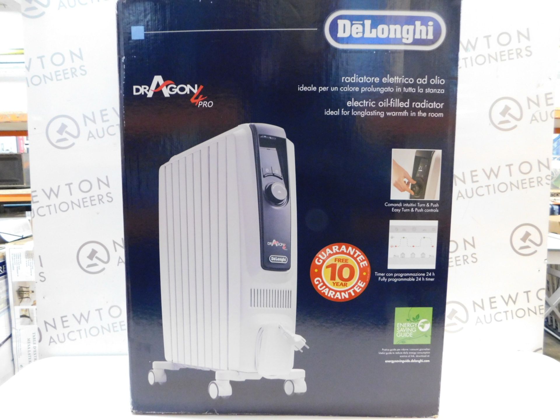 1 BOXED DELONGHI DRAGON 4 PRO ELECTRIC OIL FILLED RADIATOR RRP Â£164.99