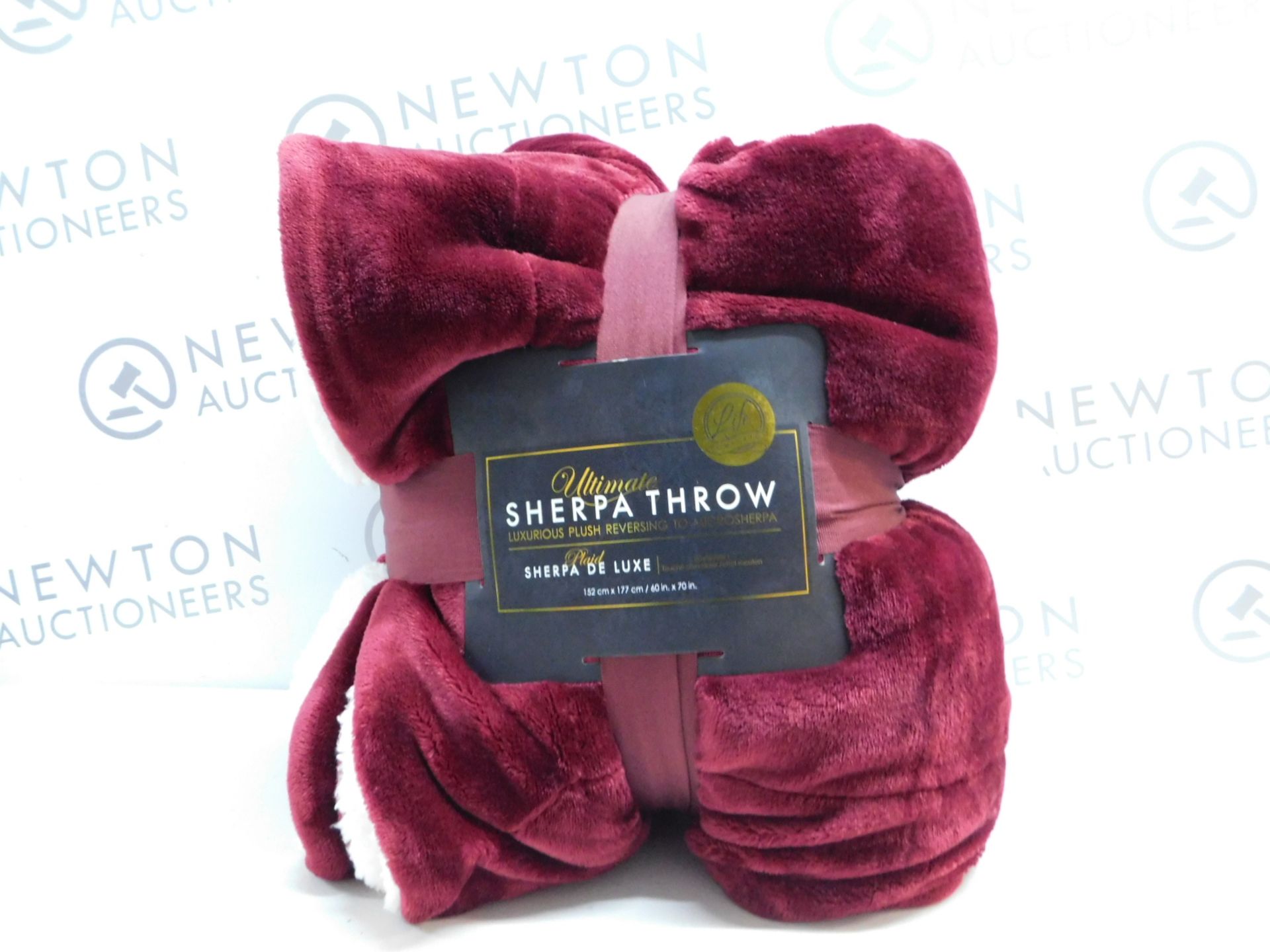 1 PACK OF LIFE COMFORT RUBY RED SHERPA THROW Â£44.99