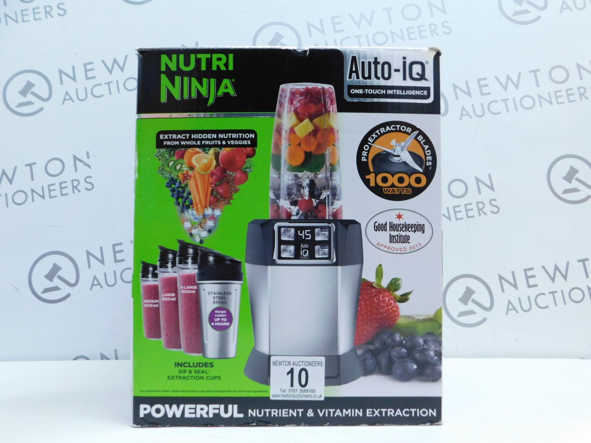 1 BOXED NUTRI NINJA AUTO IQ 1000W BLENDER WITH ACCESSORIES RRP Â£119